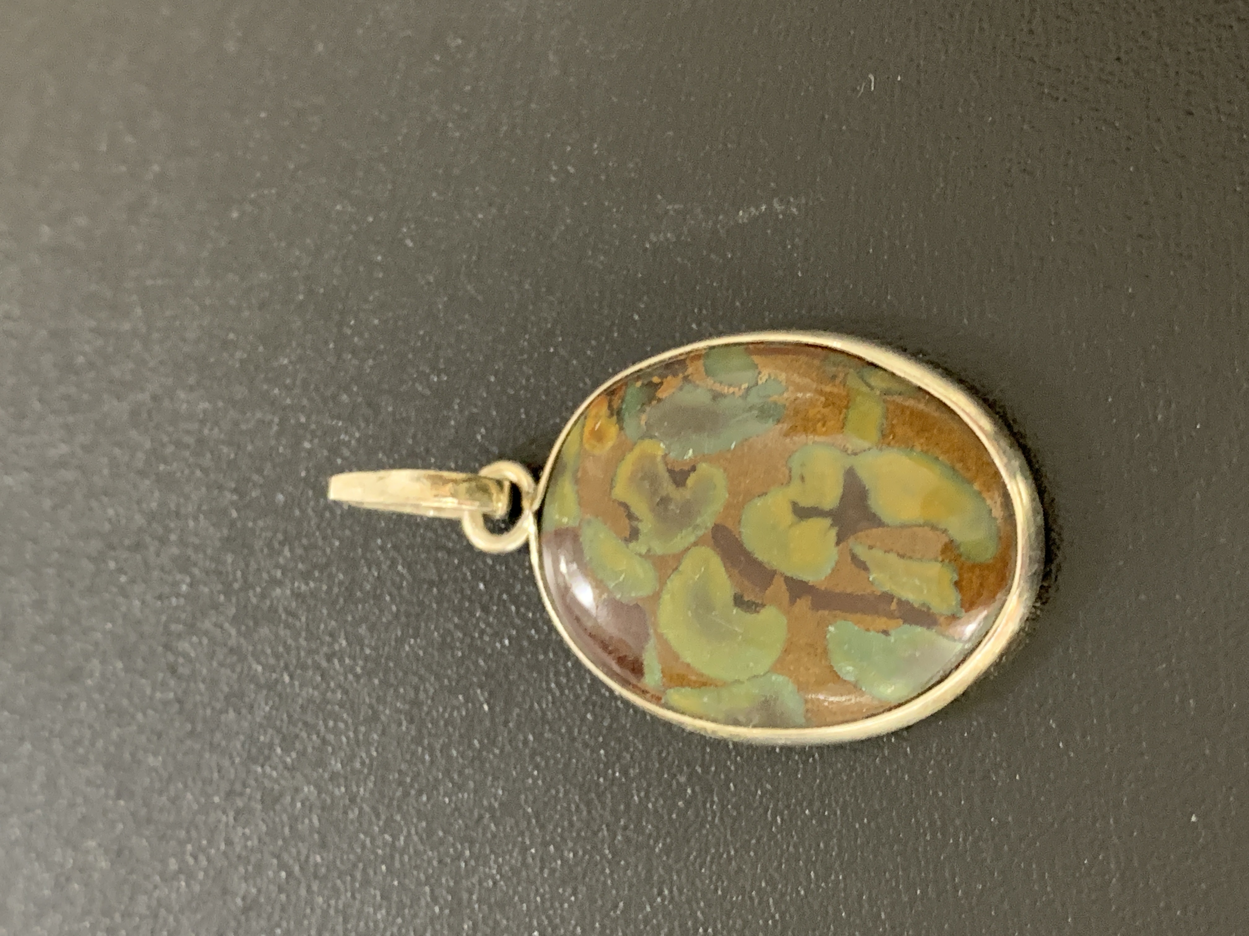 Rhyolite Silver Pendant