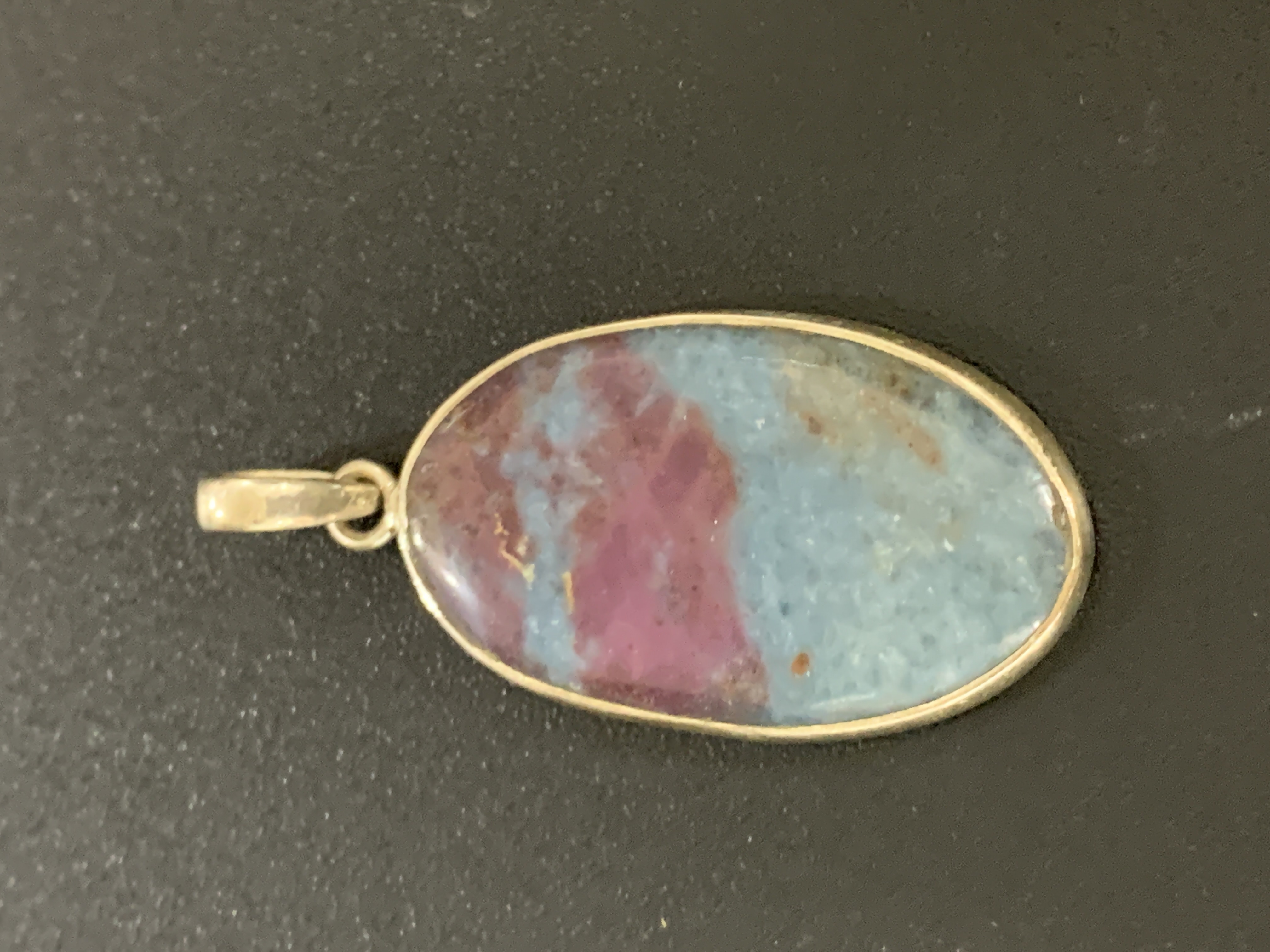 Ruby In Kyanite Silver Pendant