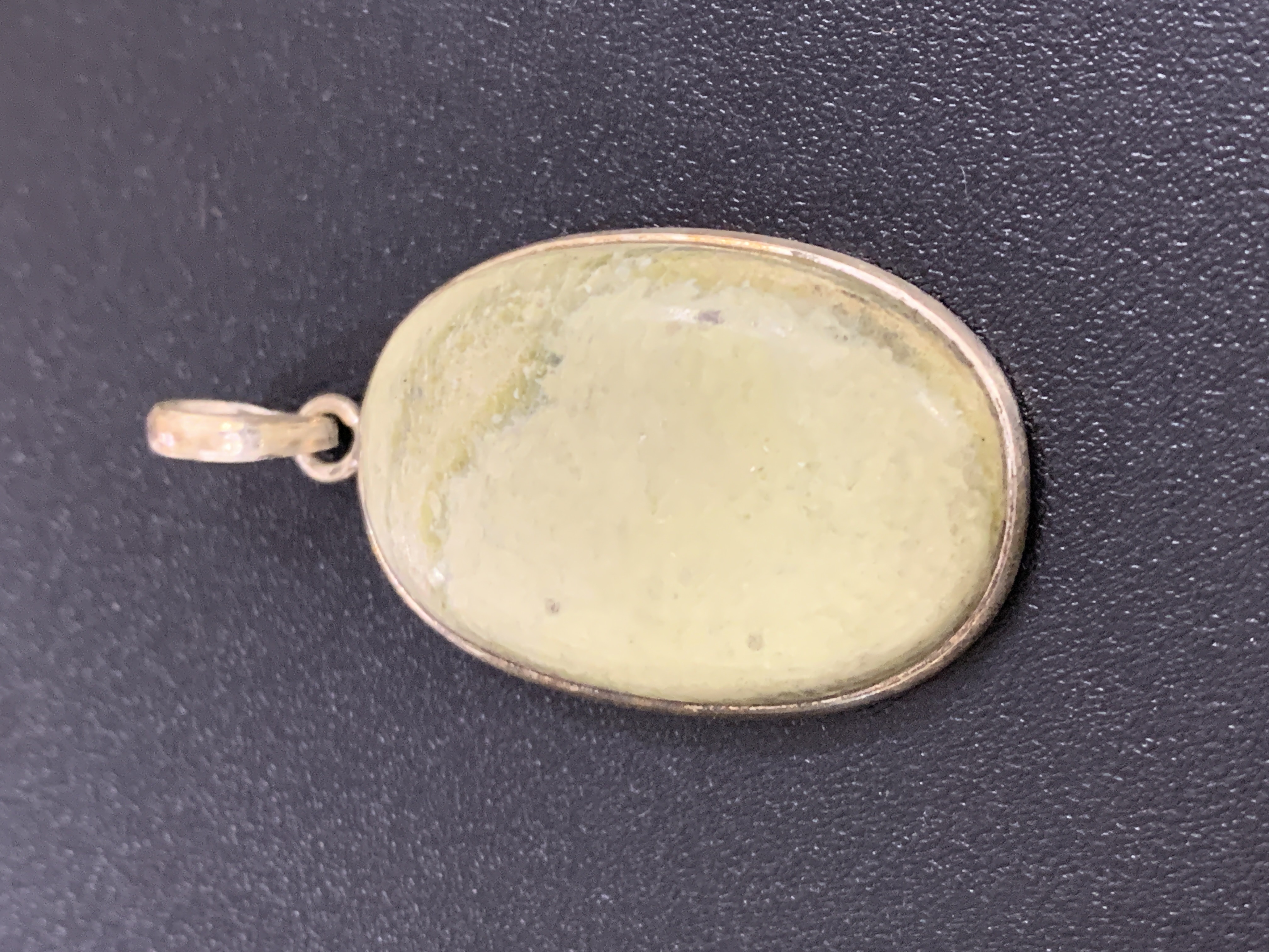 Serpentine Silver Pendant