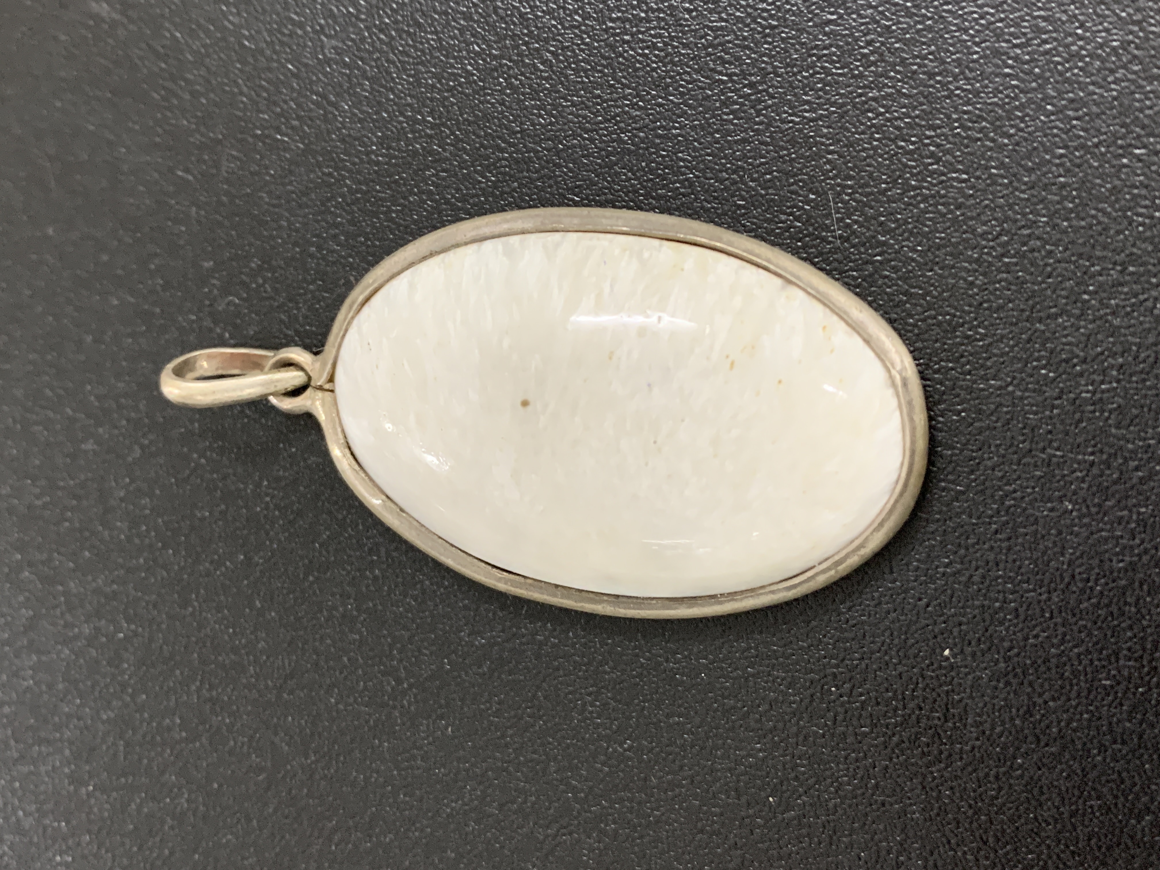 Scolecite Silver Pendant