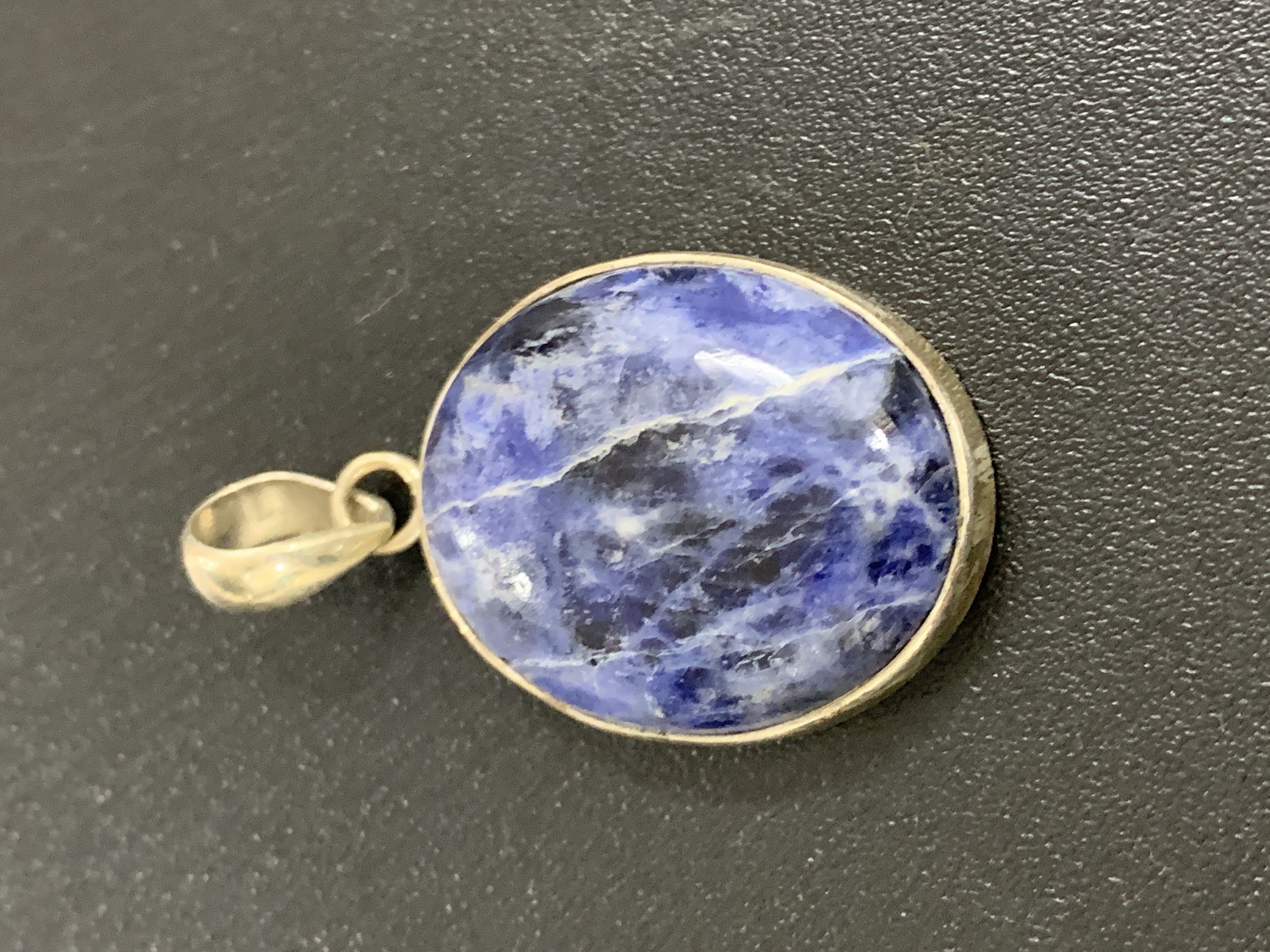 Sodalite Silver Pendant