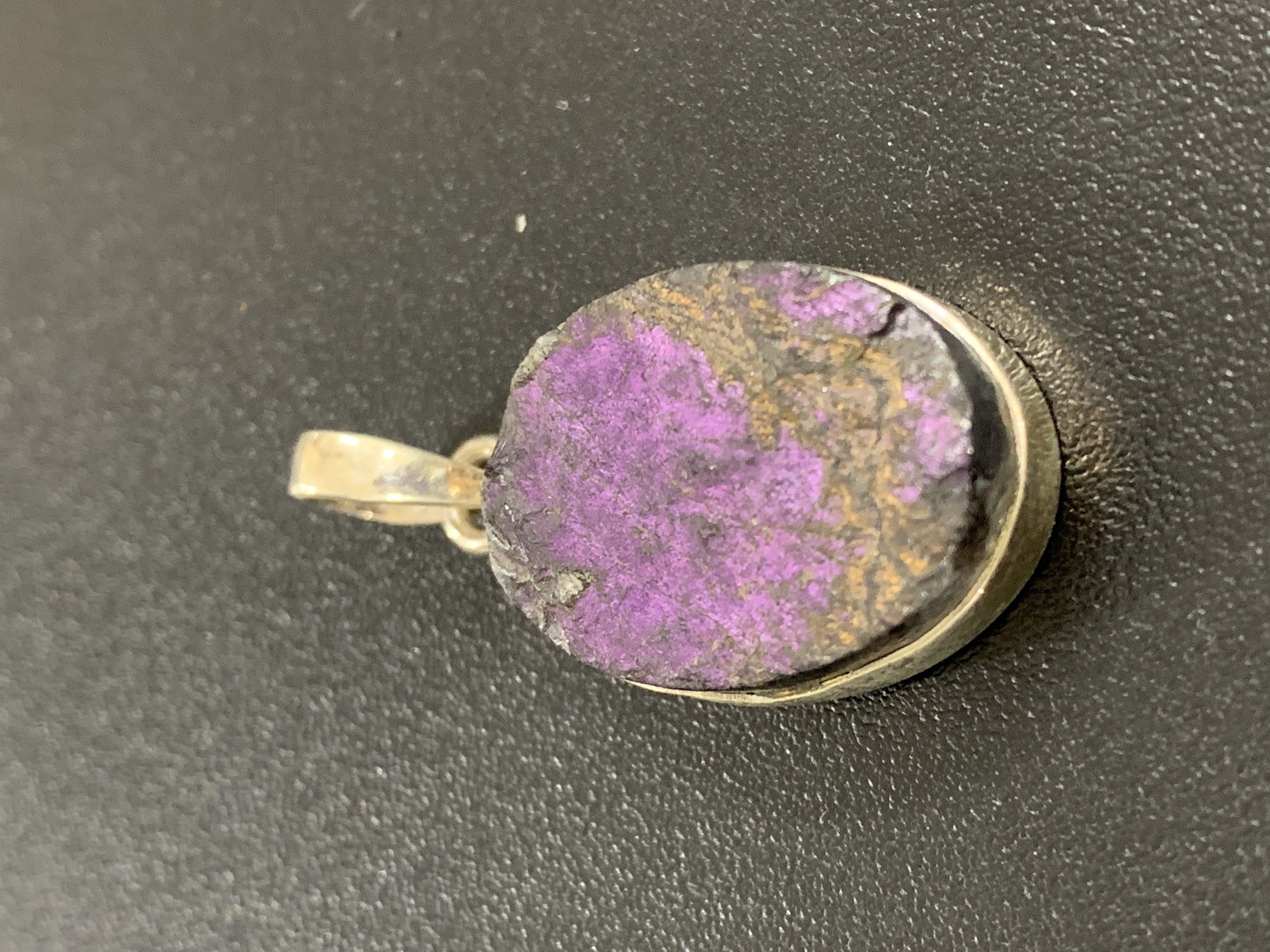 Stichtite Silver Pendant