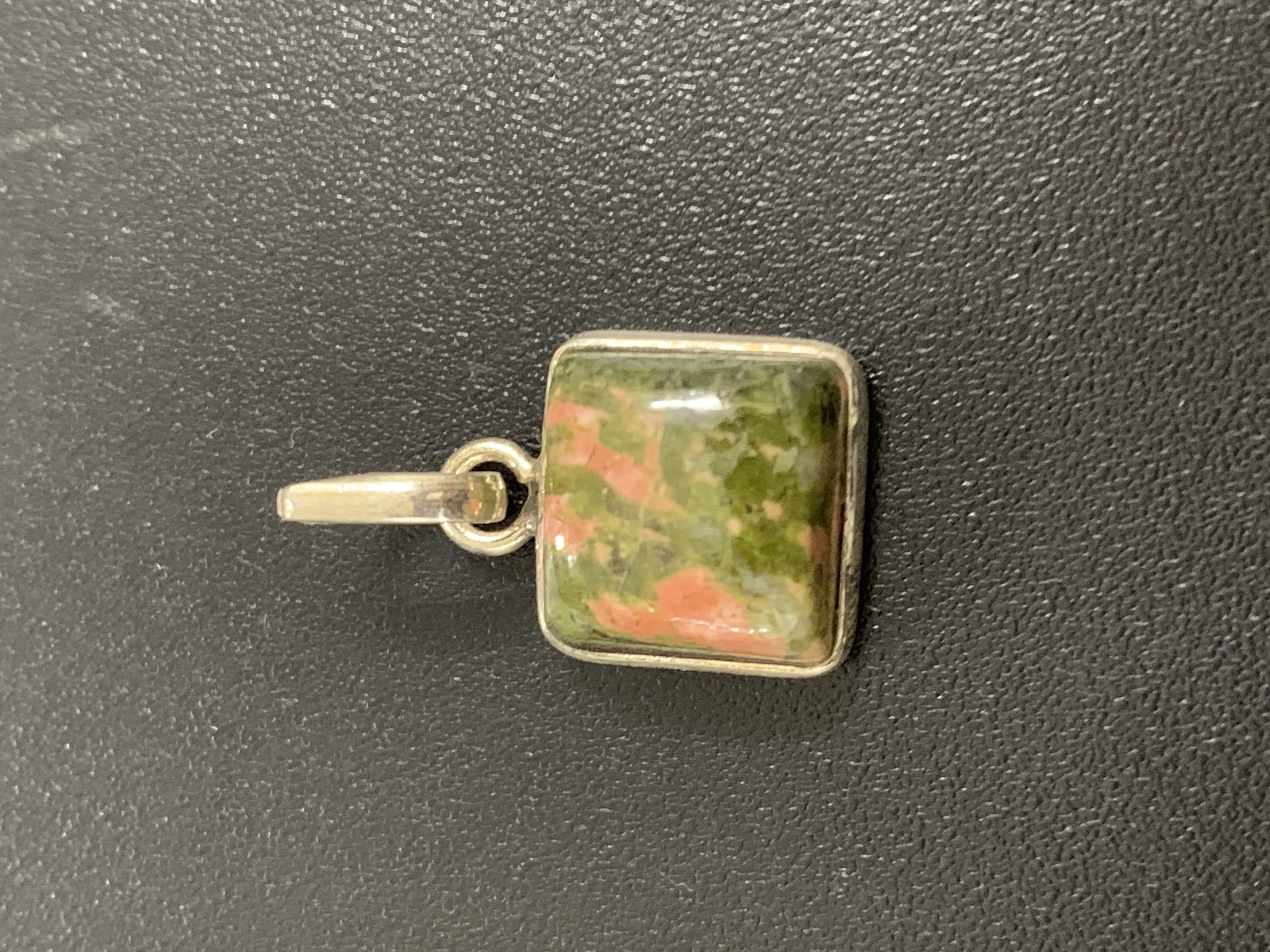 Unakite Silver Pendant