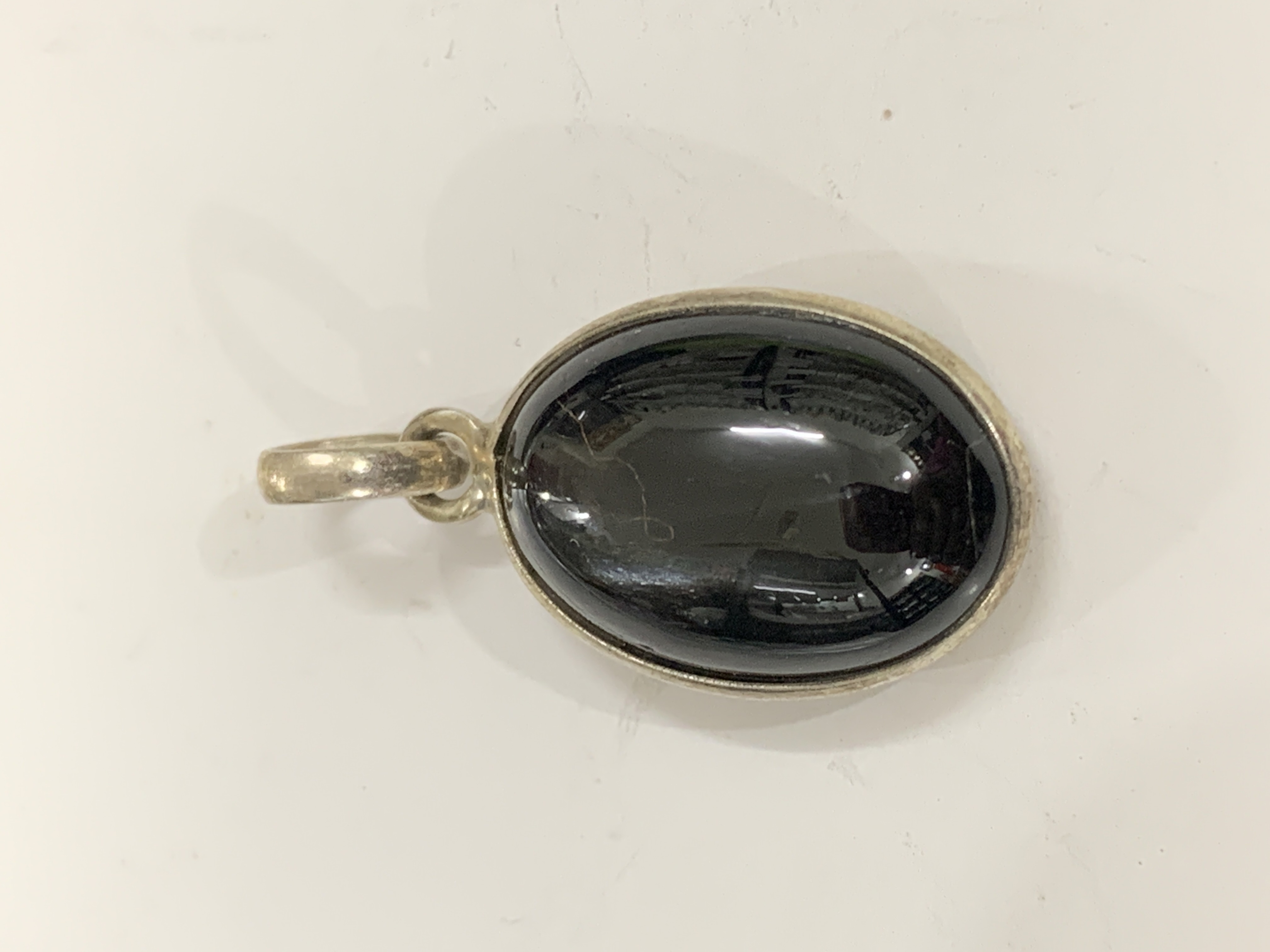 Black Star Diopside Silver Pendant