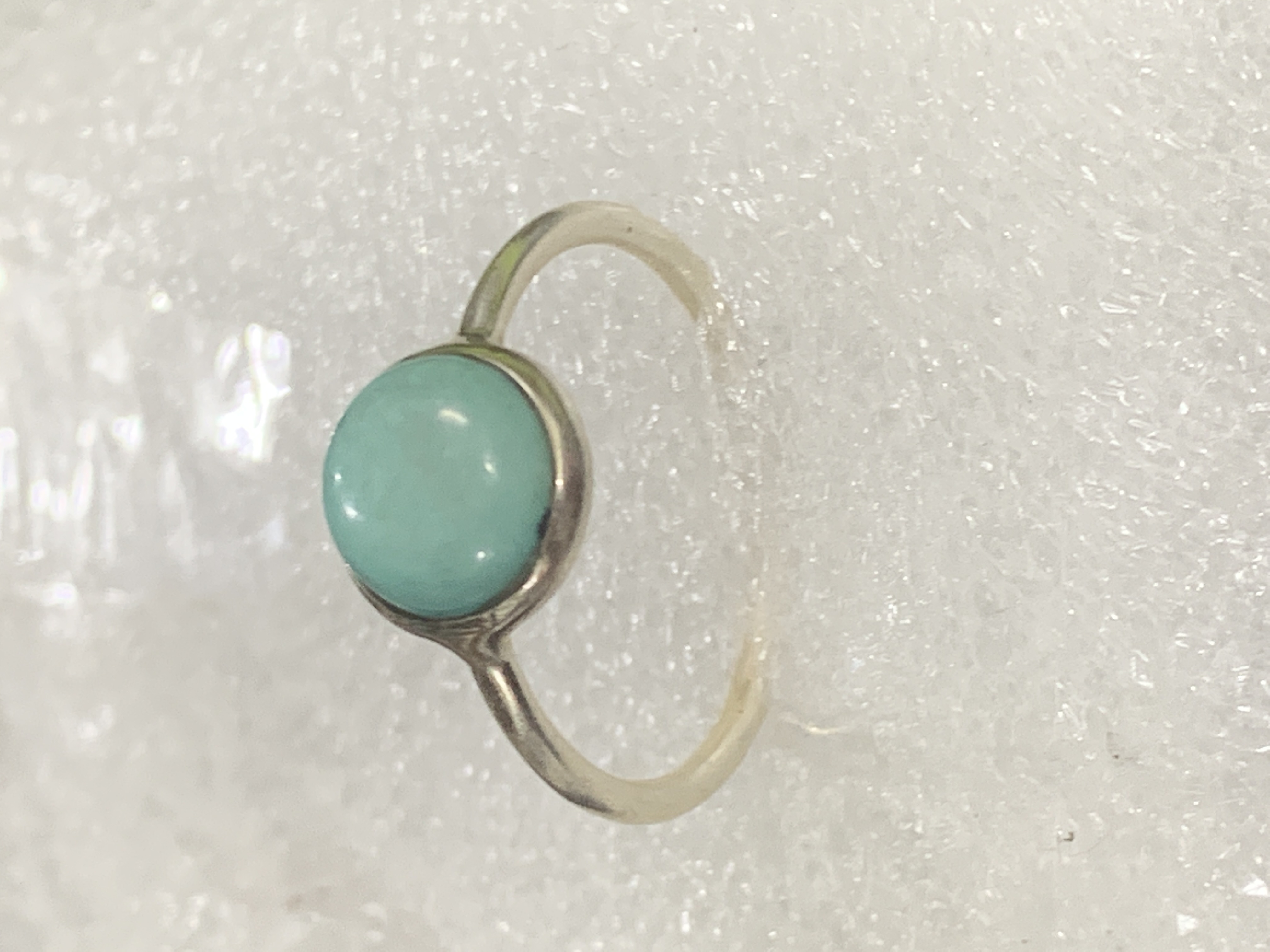 Amazonite Silver Ring