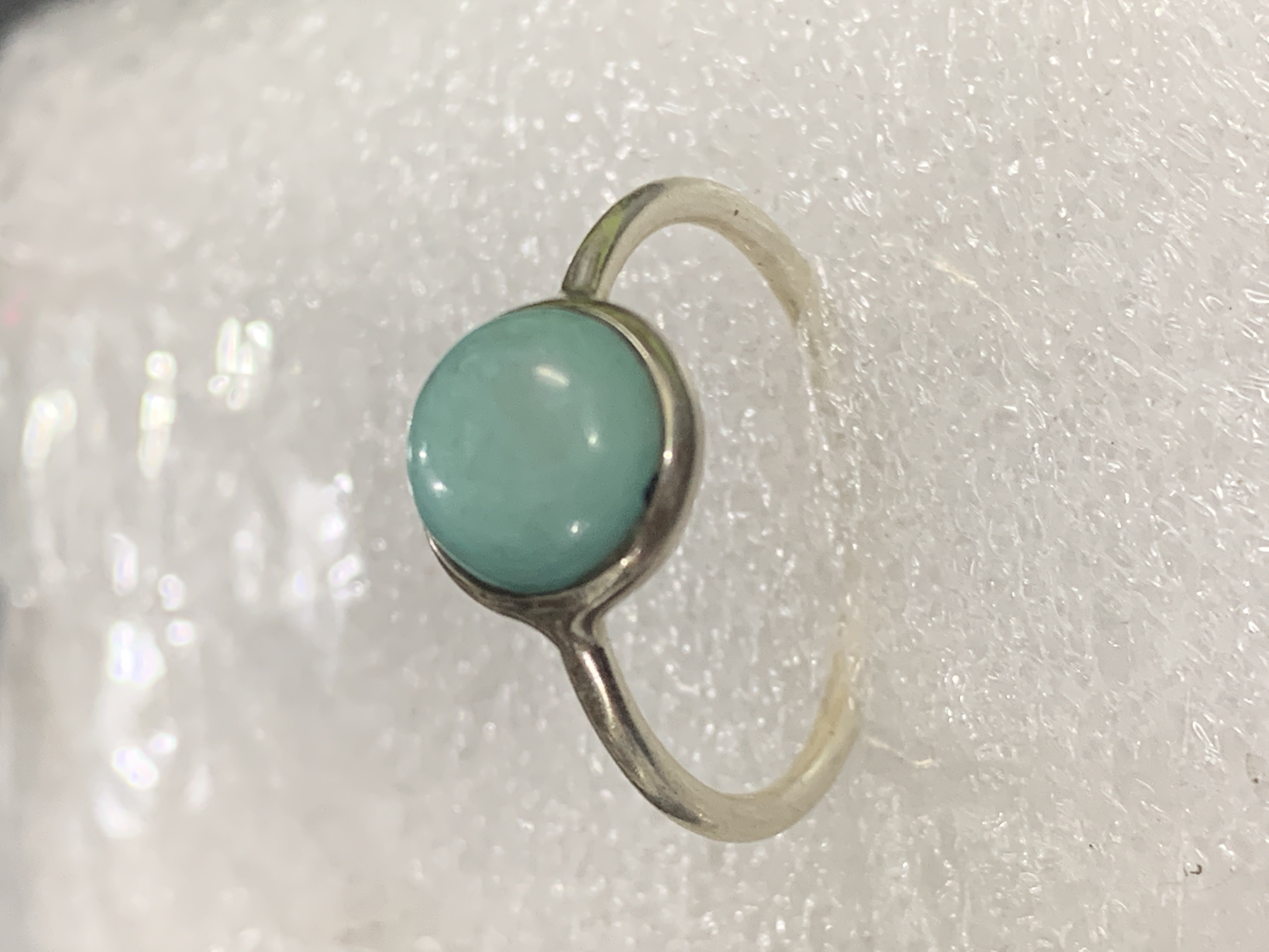 Amazonite Silver Ring