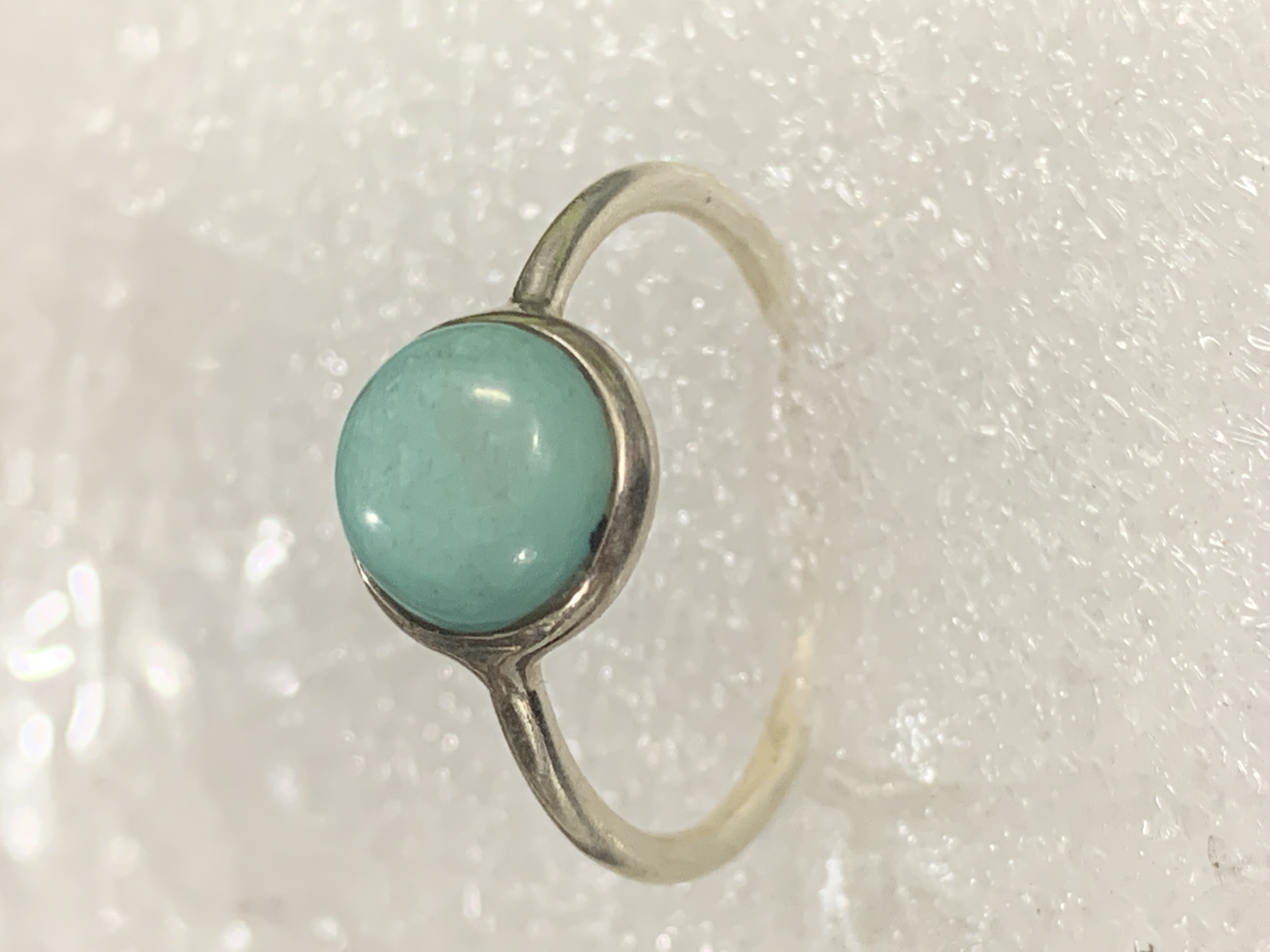 Amazonite Silver Ring