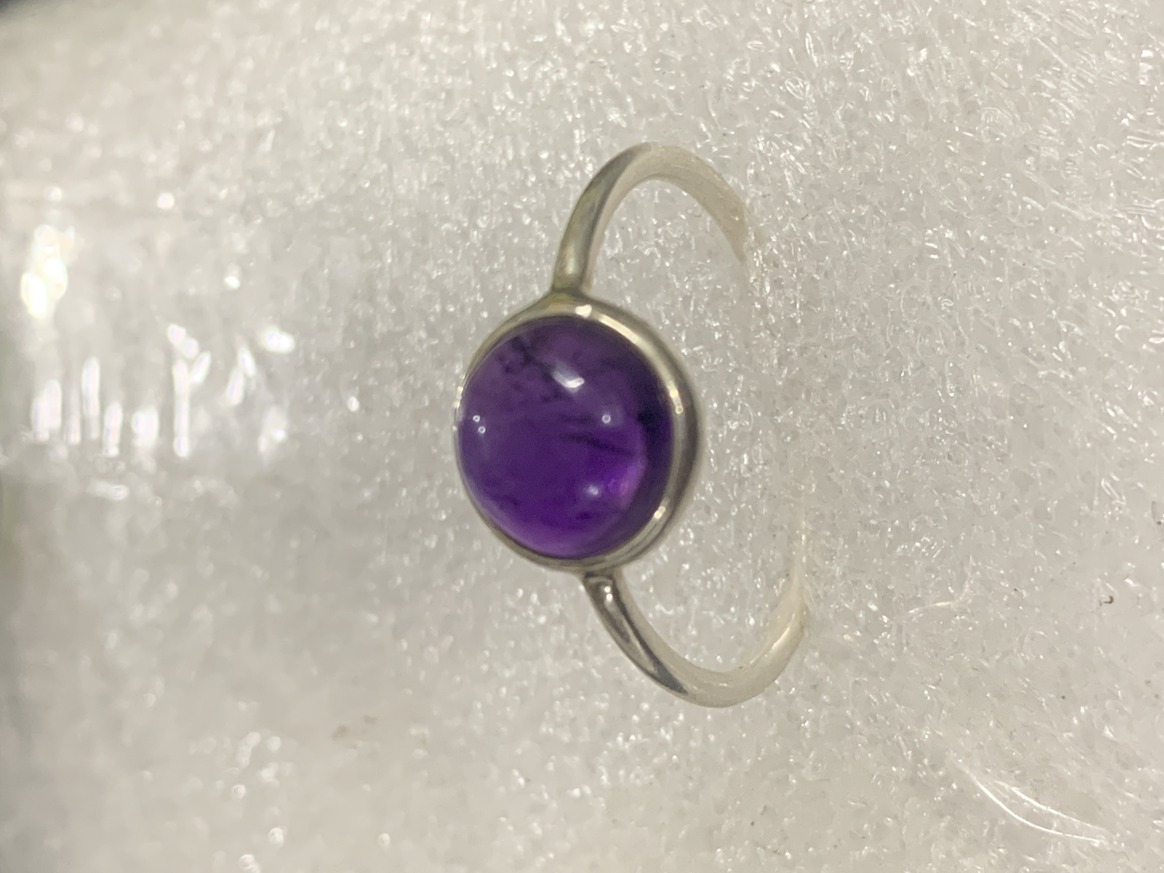 Amethyst Silver Ring