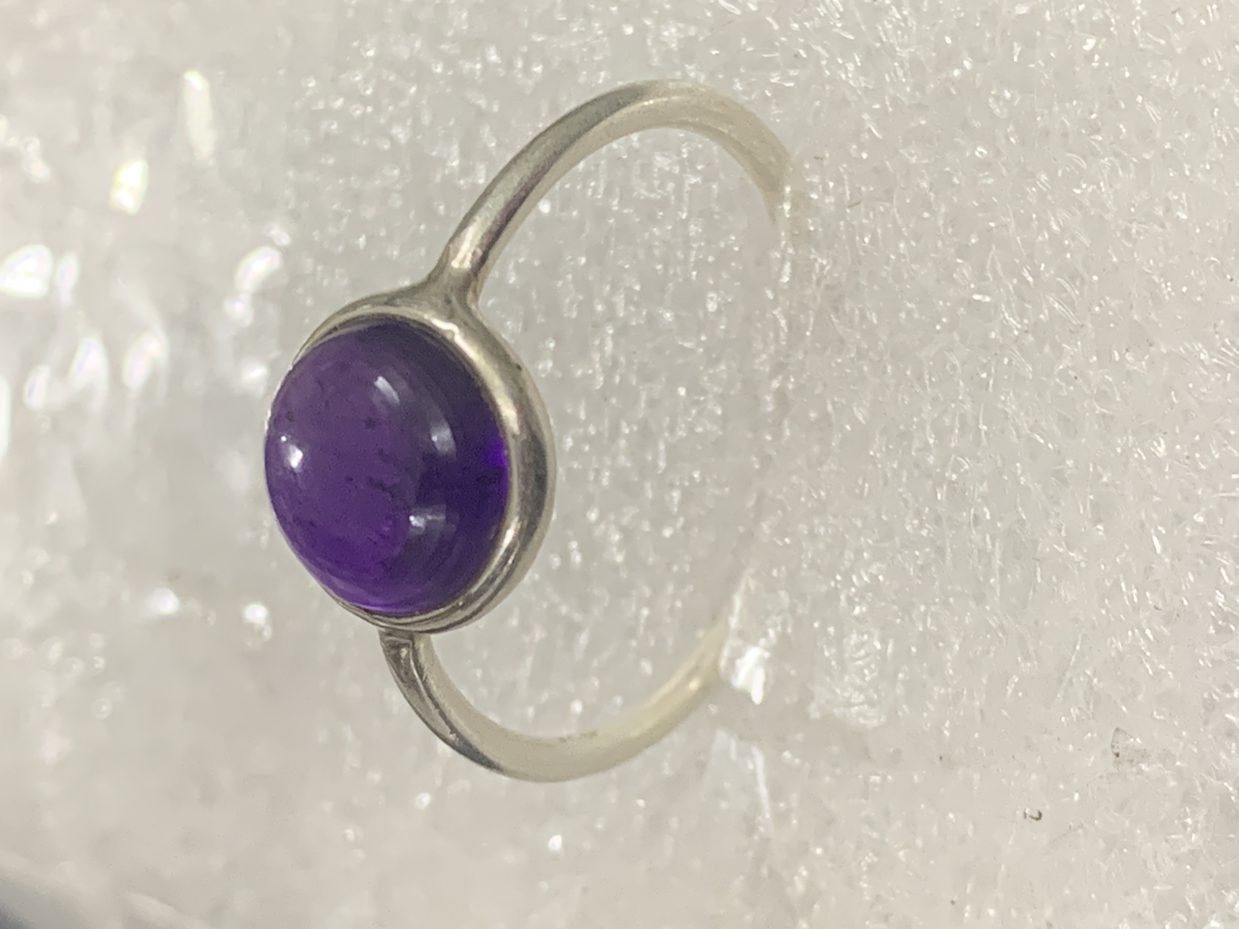 Amethyst Silver Ring