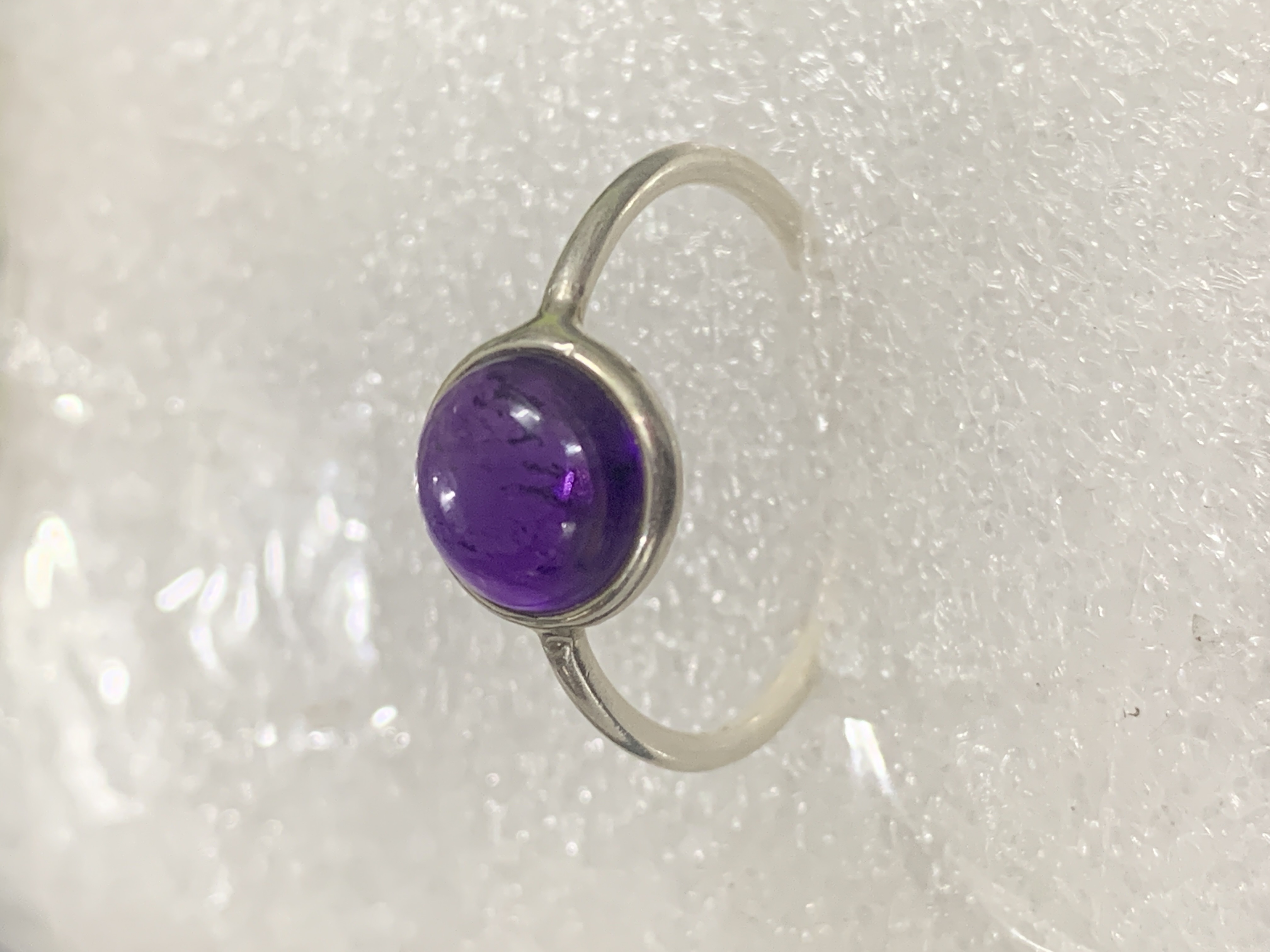Amethyst Silver Ring