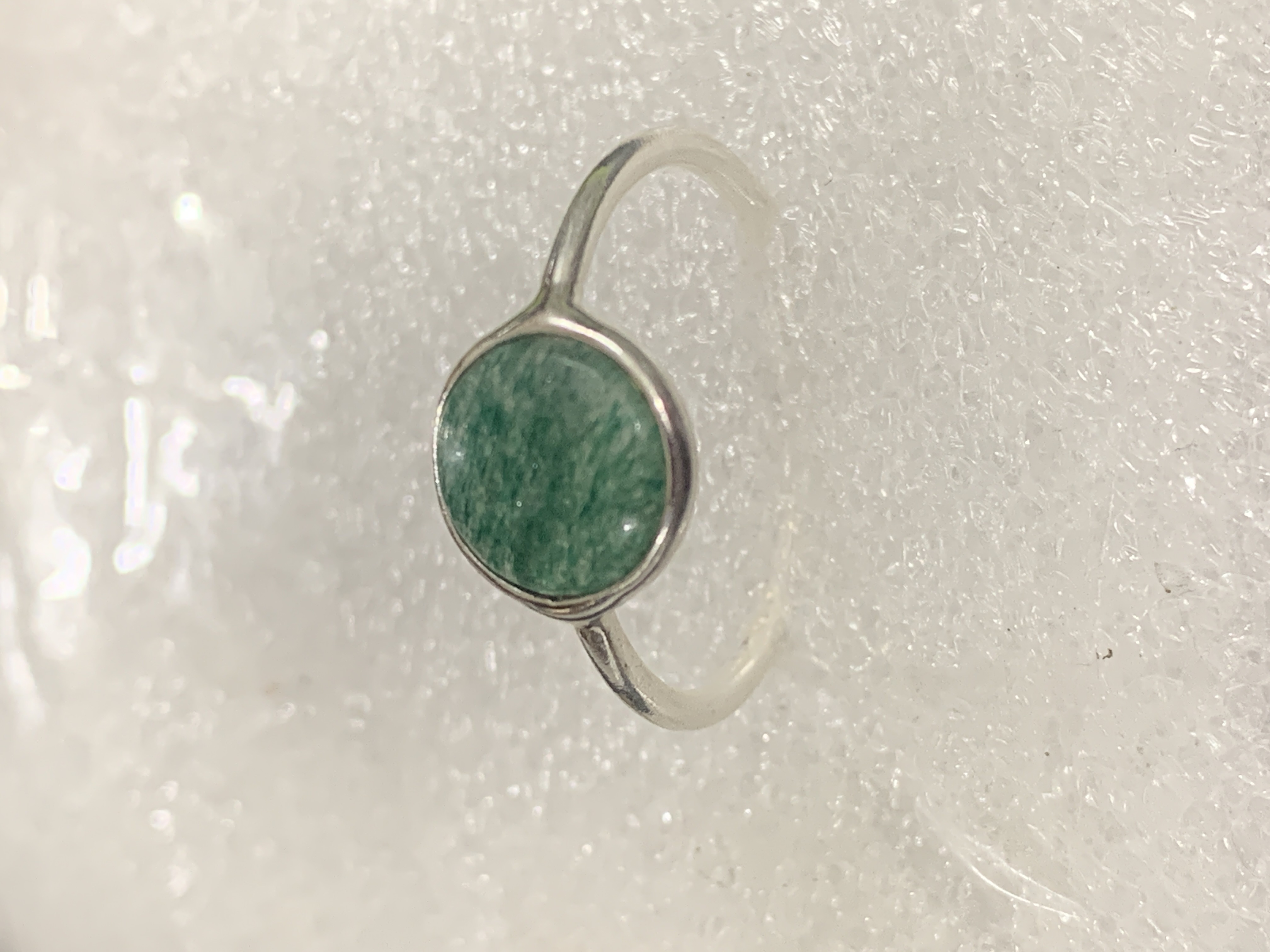 Aventurine Silver Ring