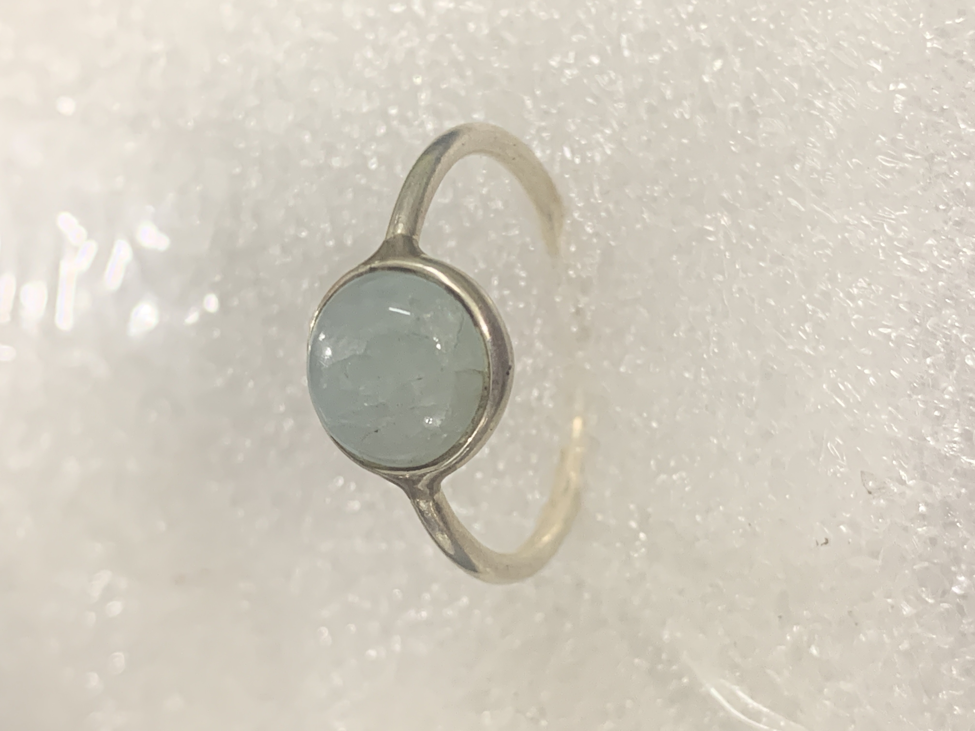 Aquamarine Silver Ring