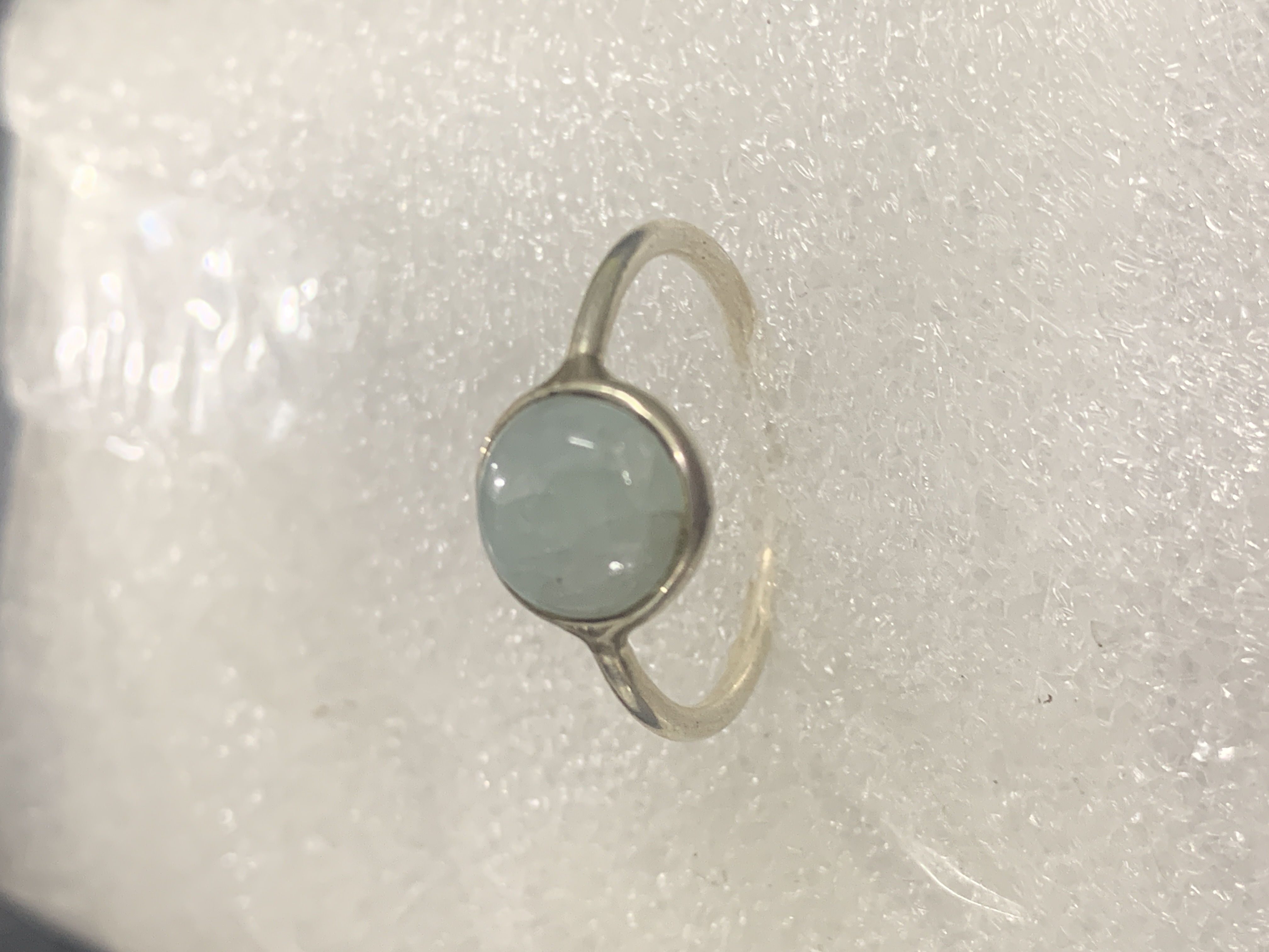 Aquamarine Silver Ring