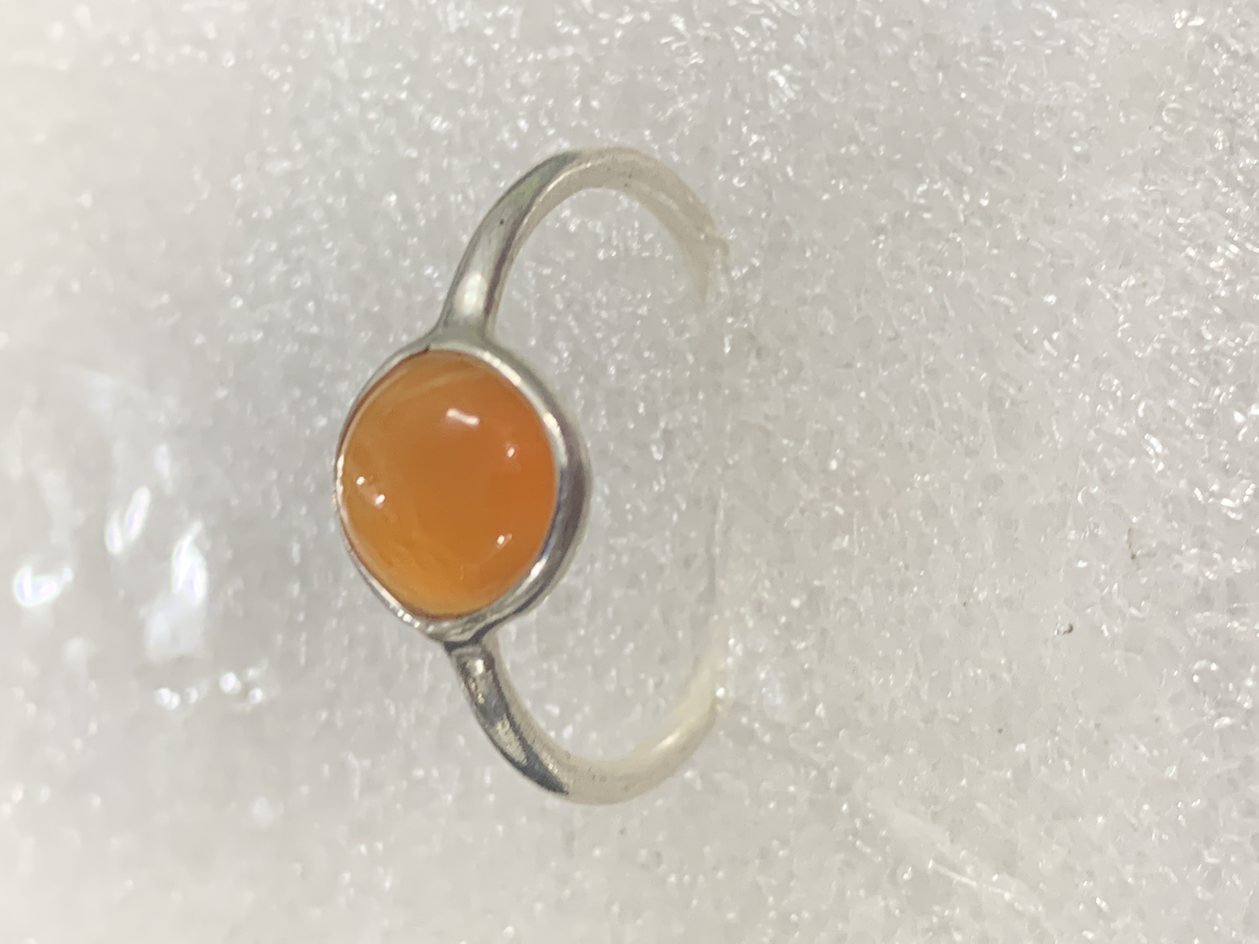 Carnelian Silver Ring