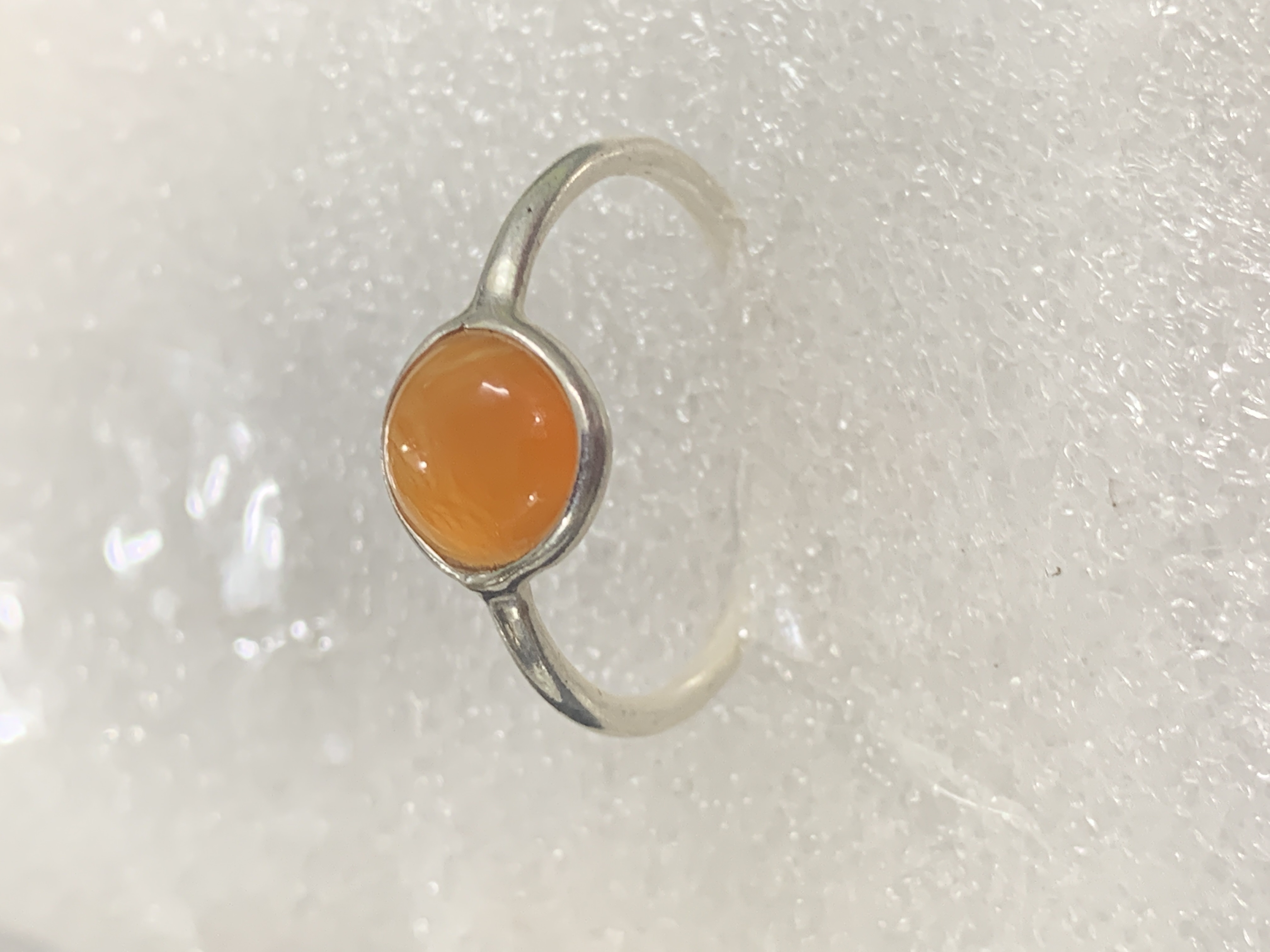 Carnelian Silver Ring