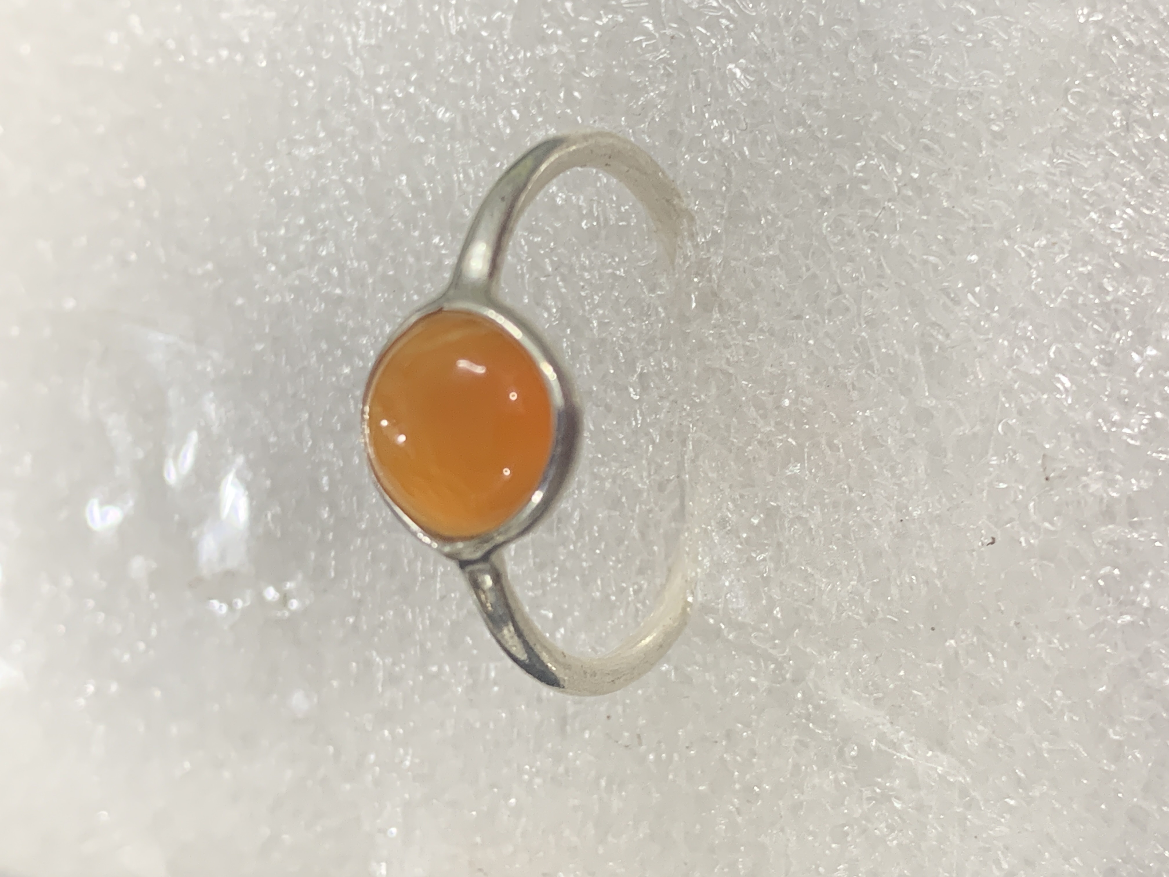 Carnelian Silver Ring