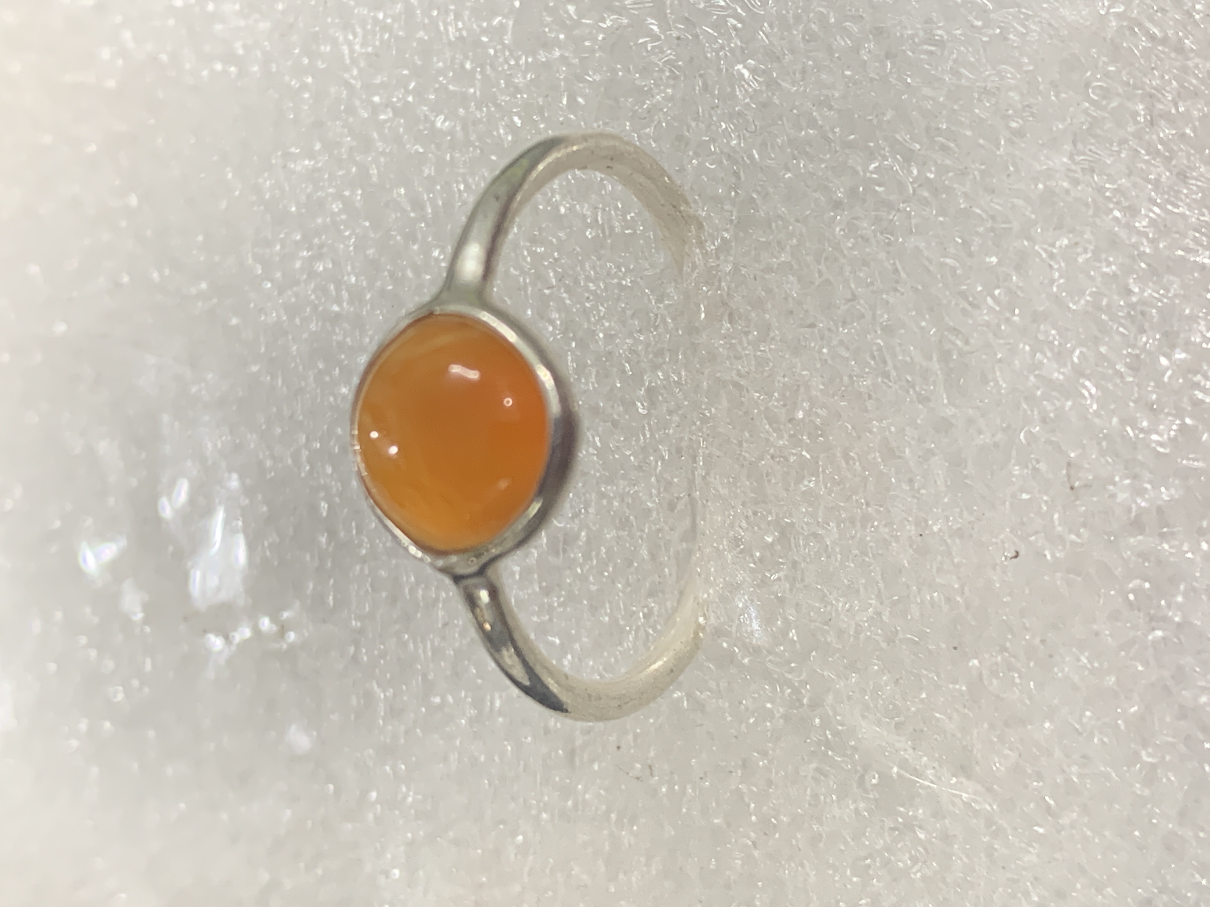 Carnelian Silver Ring