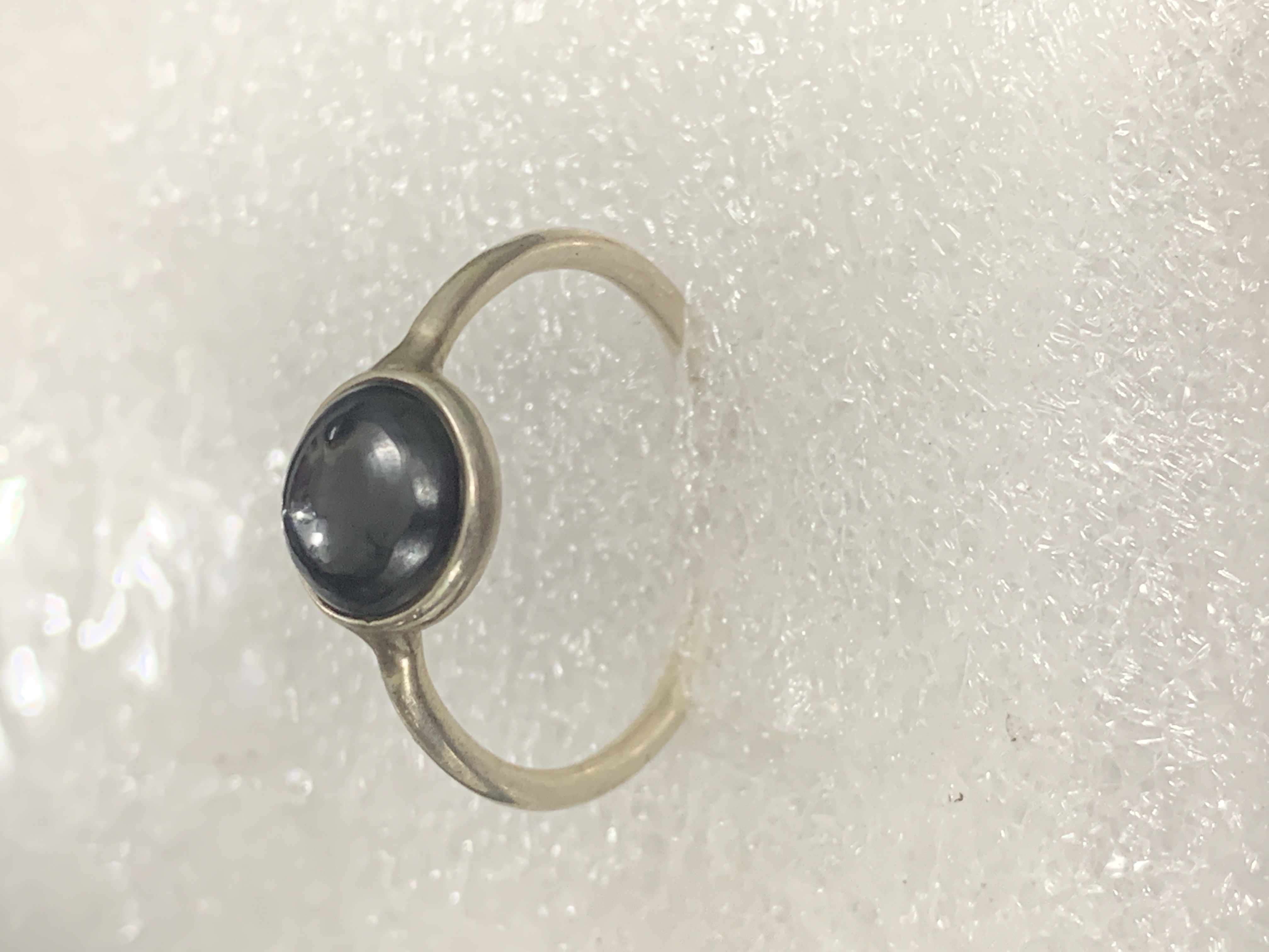 Hematite Silver Ring