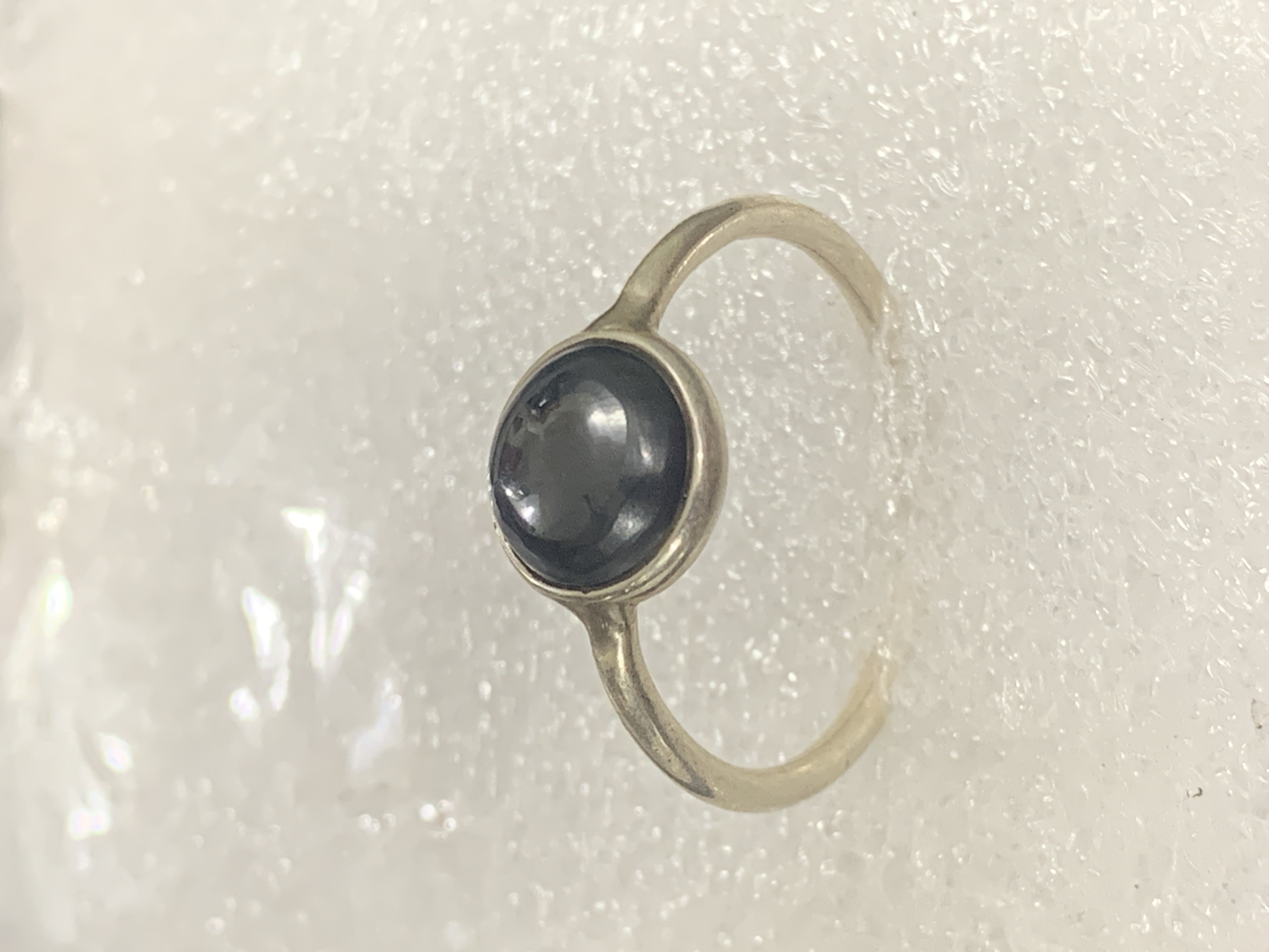 Hematite Silver Ring