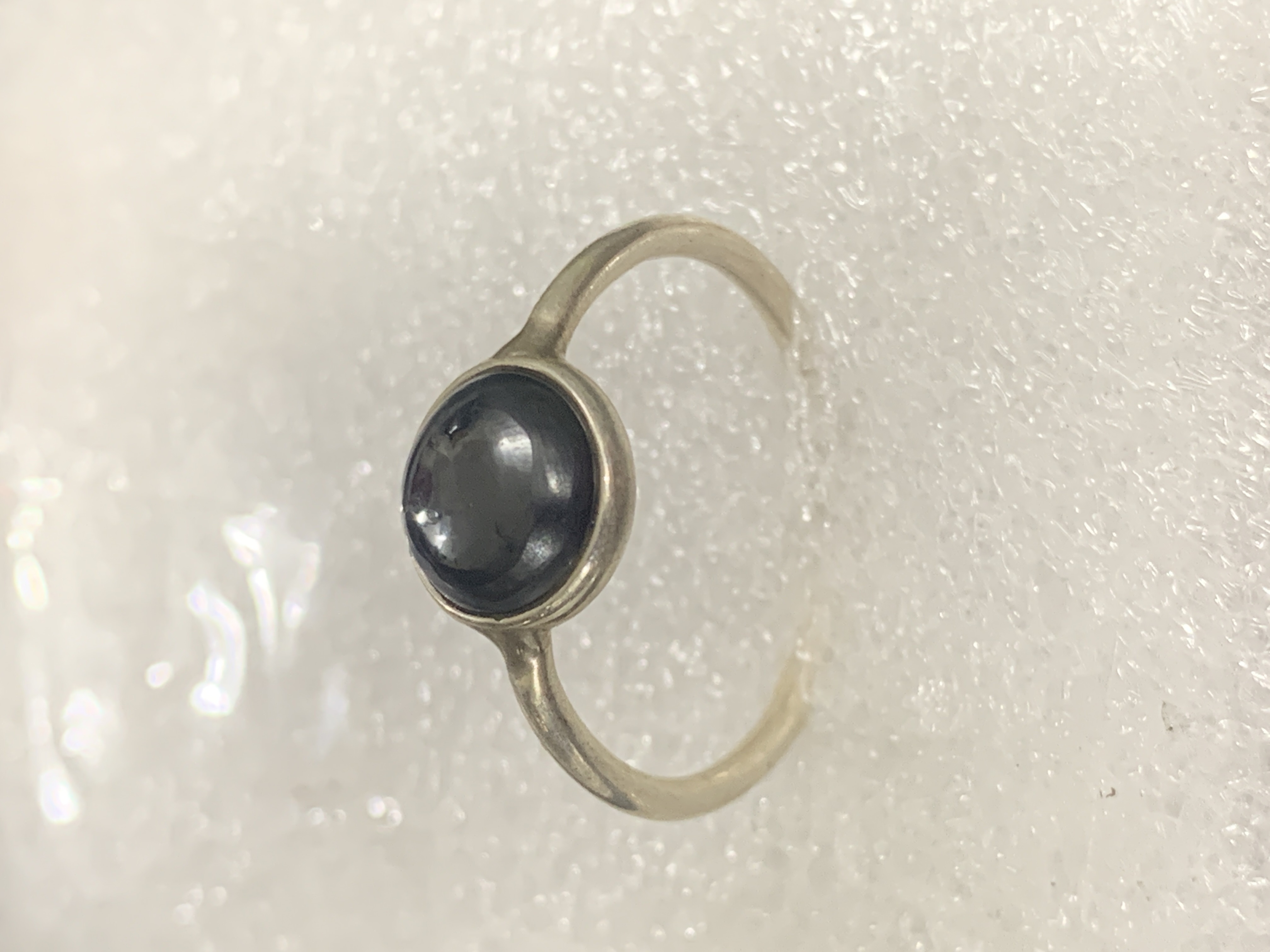 Hematite Silver Ring