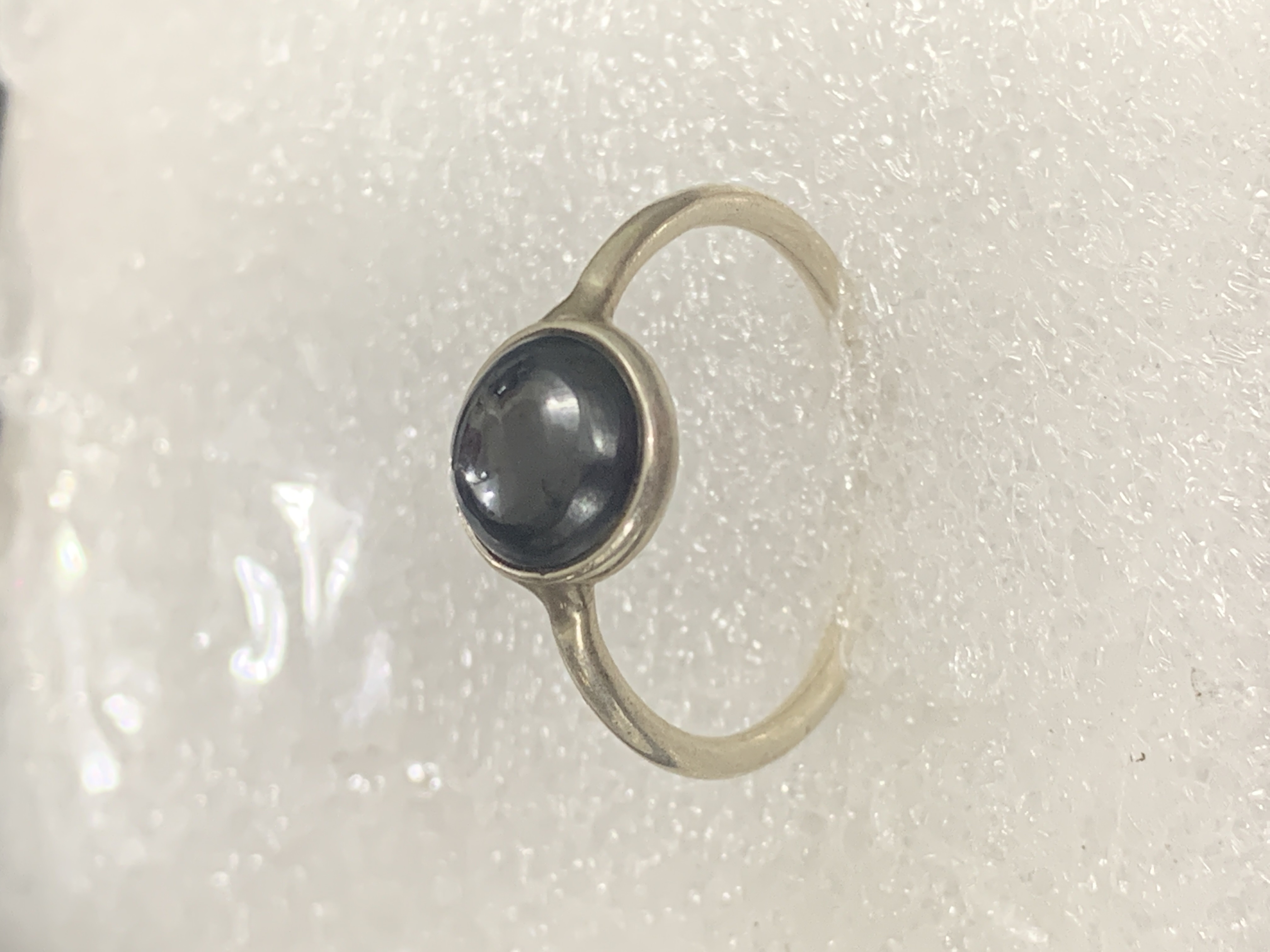 Hematite Silver Ring