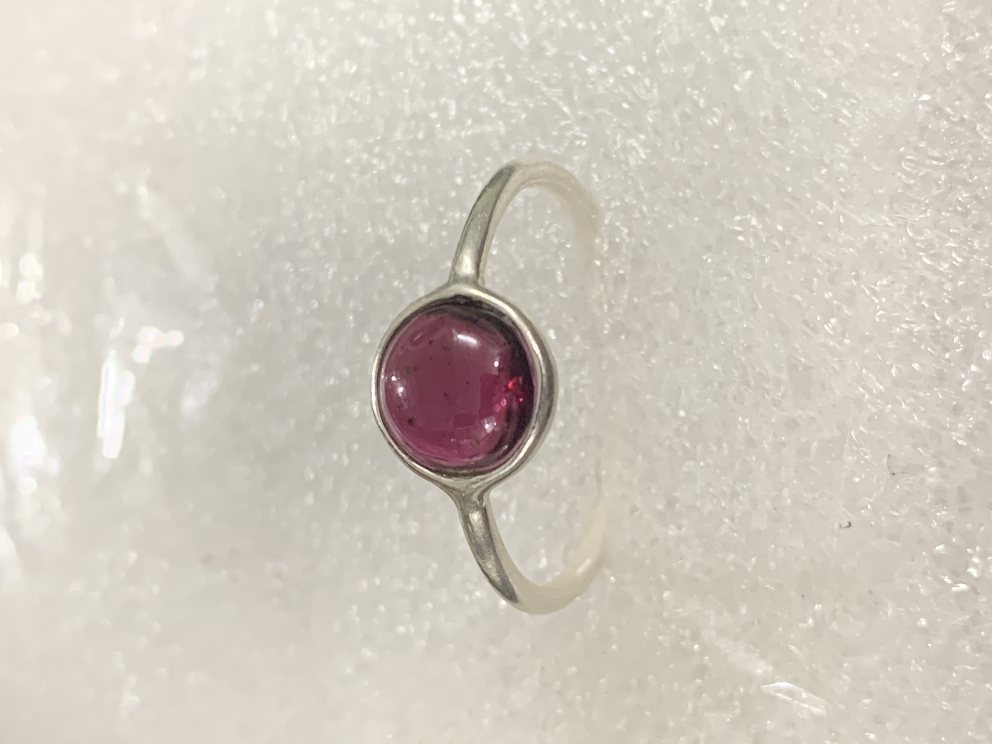 Garnet Silver Ring