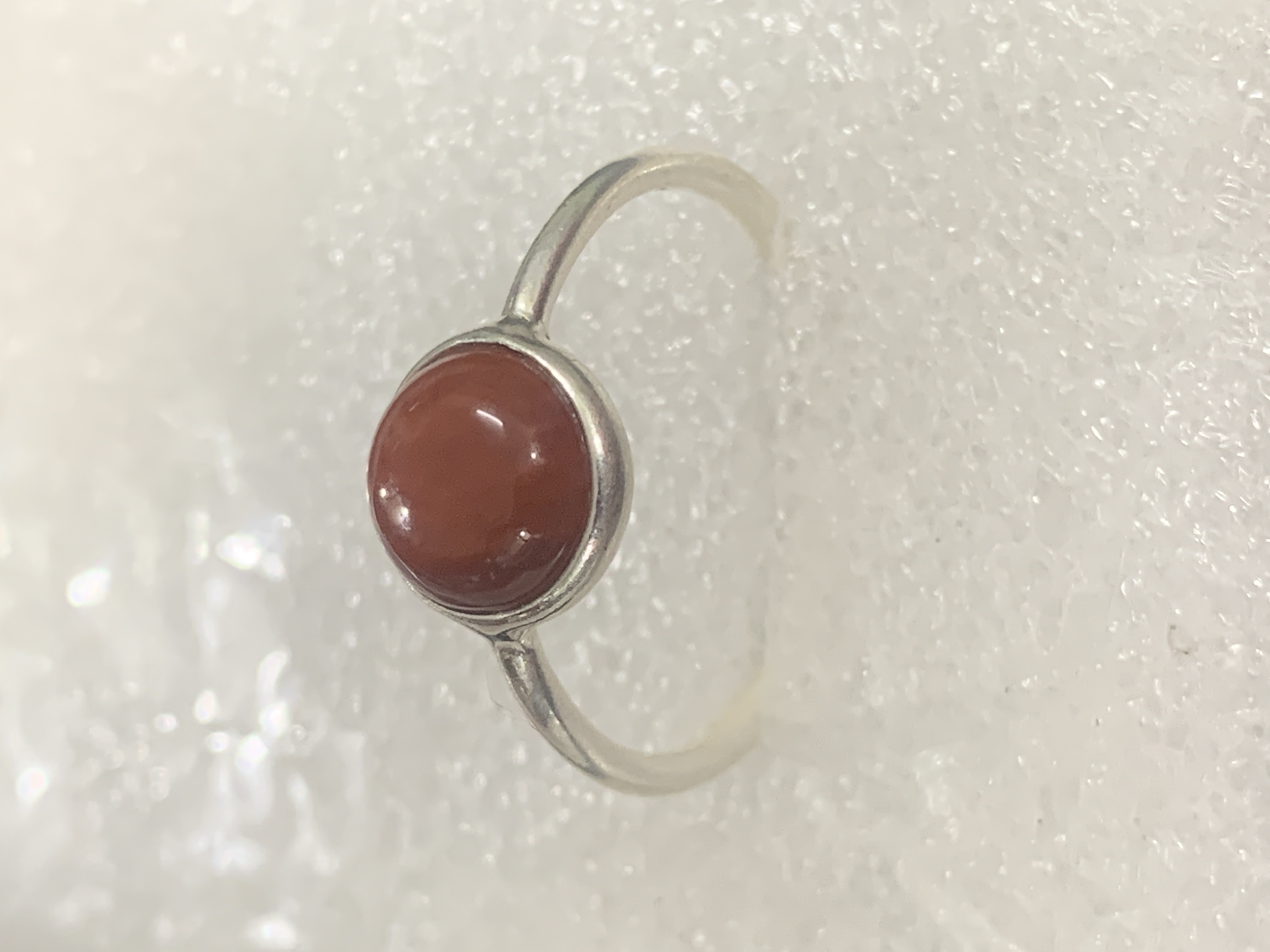 Red Jasper Silver Ring