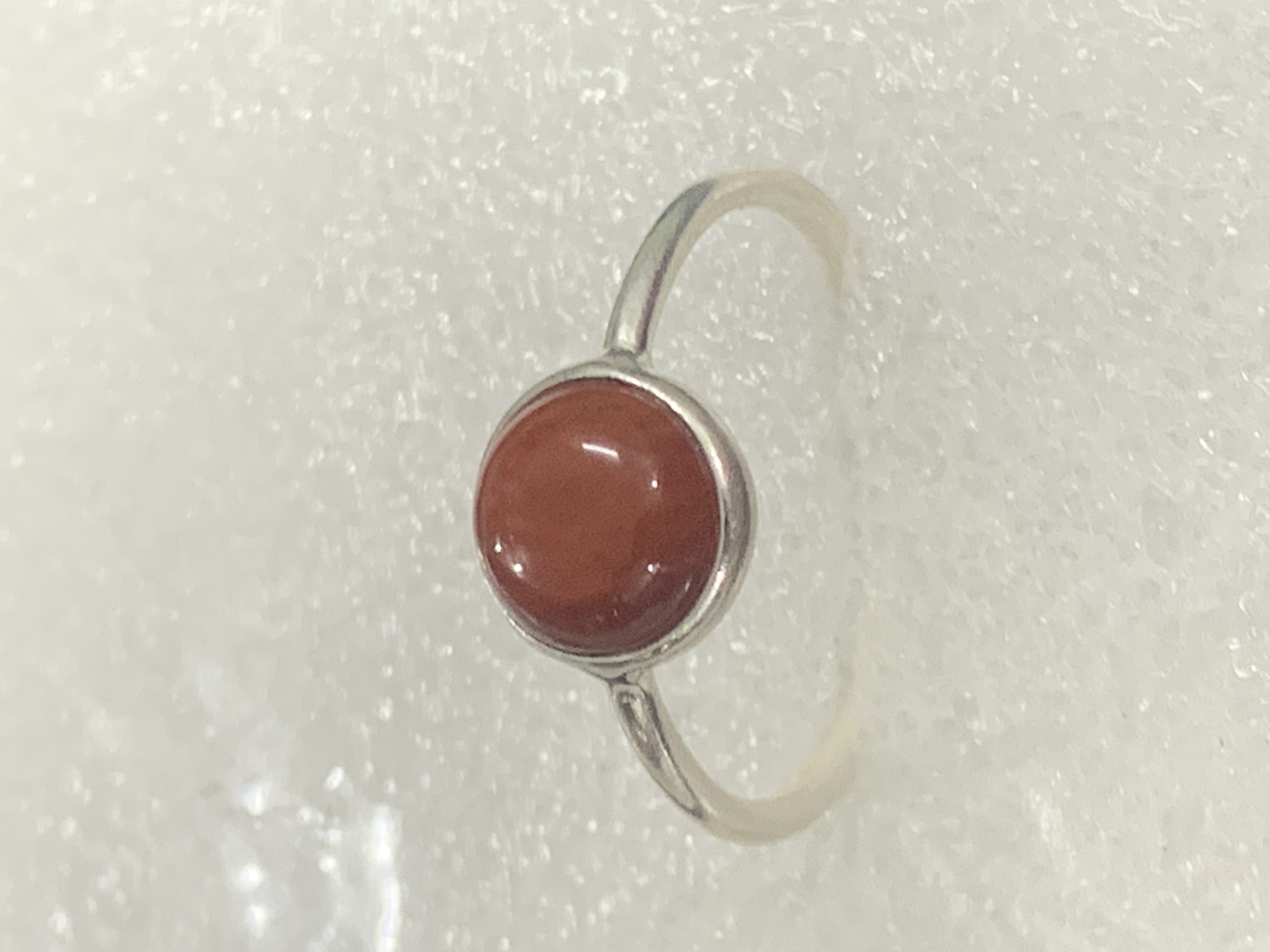 Red Jasper Silver Ring