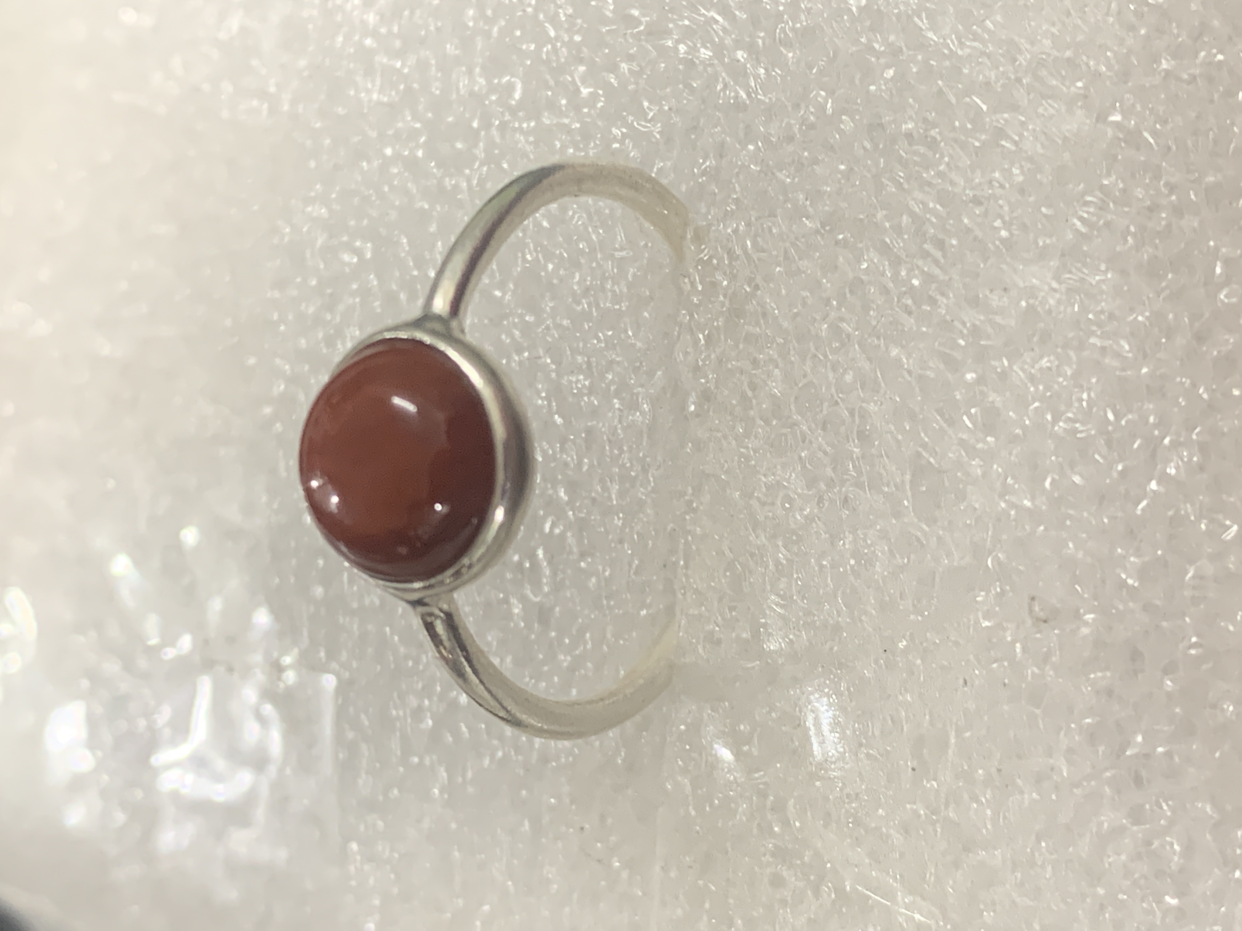 Red Jasper Silver Ring