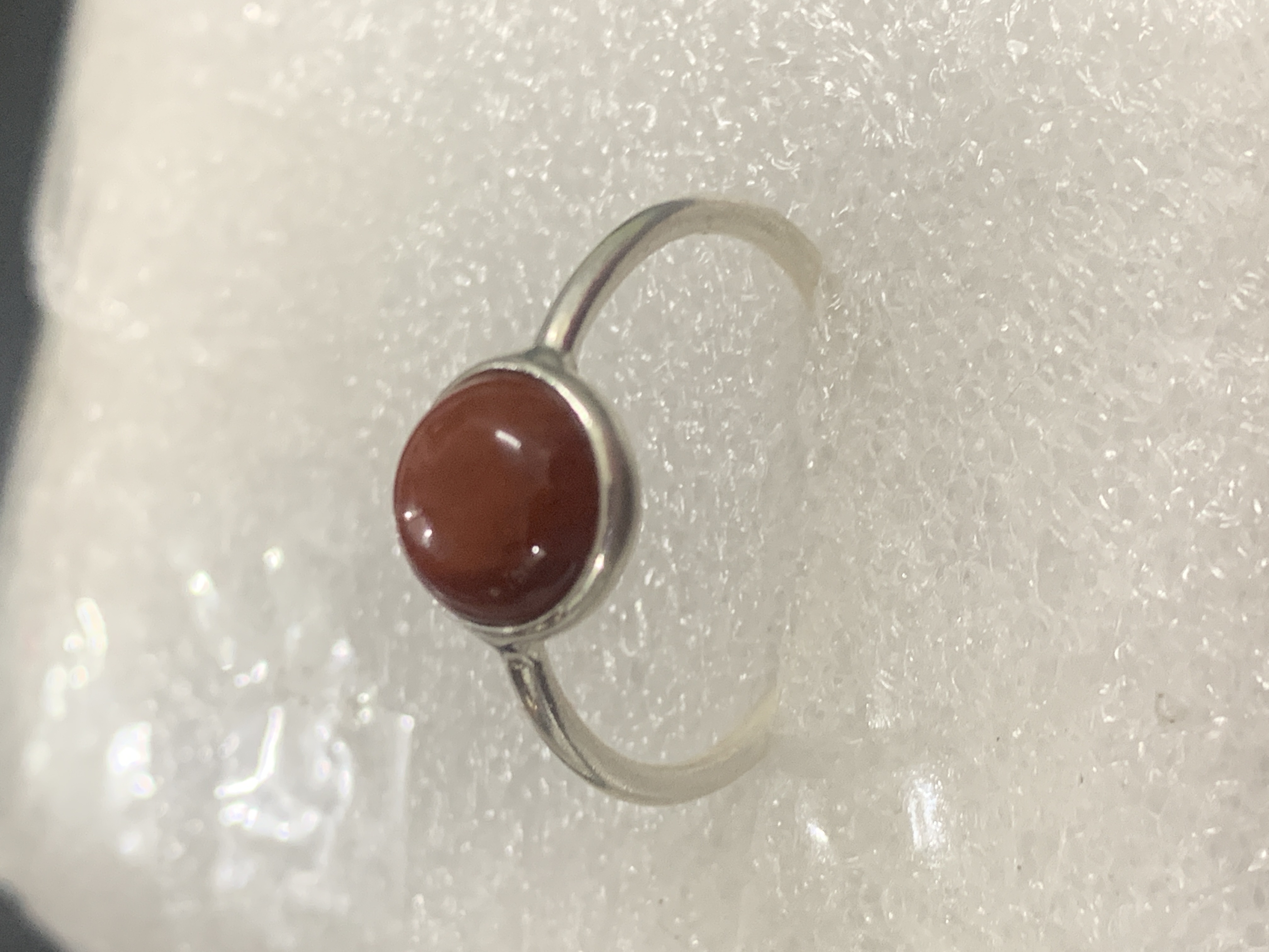 Red Jasper Silver Ring