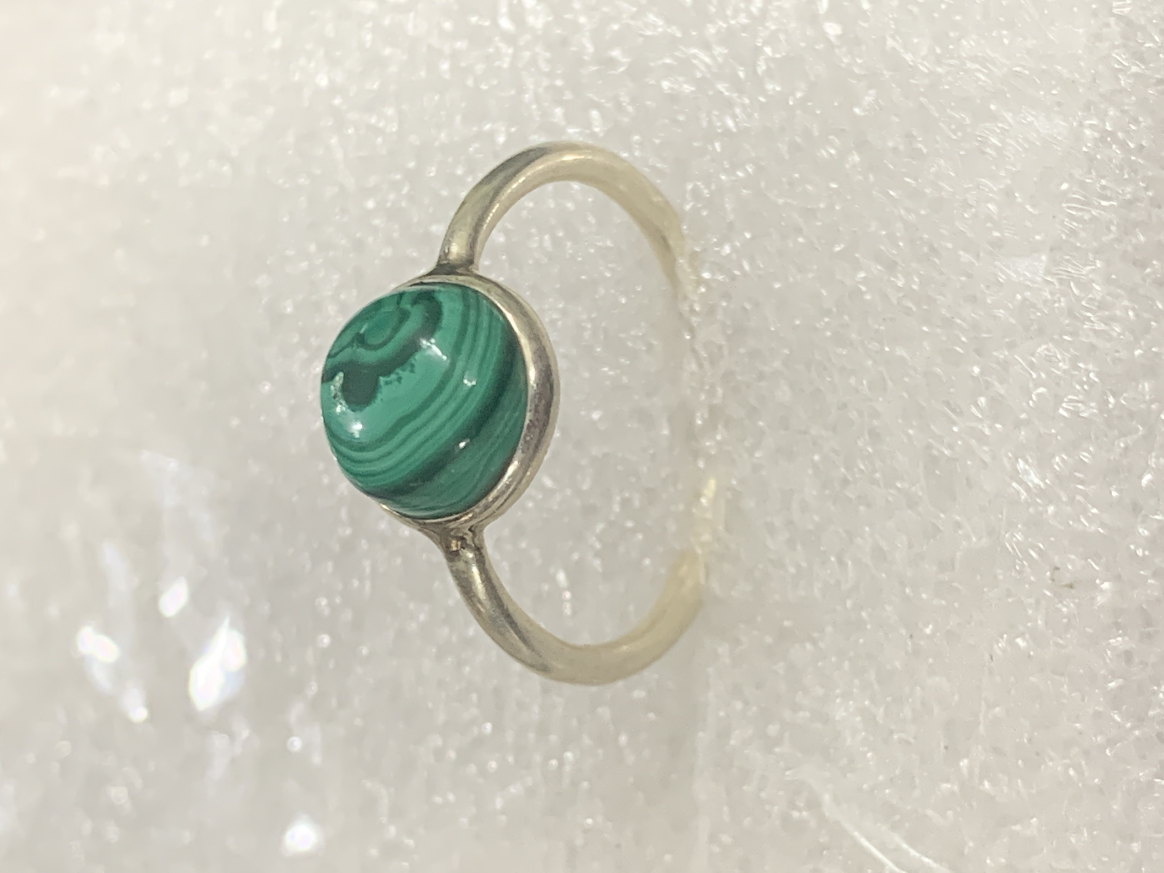 Malachite Silver Ring