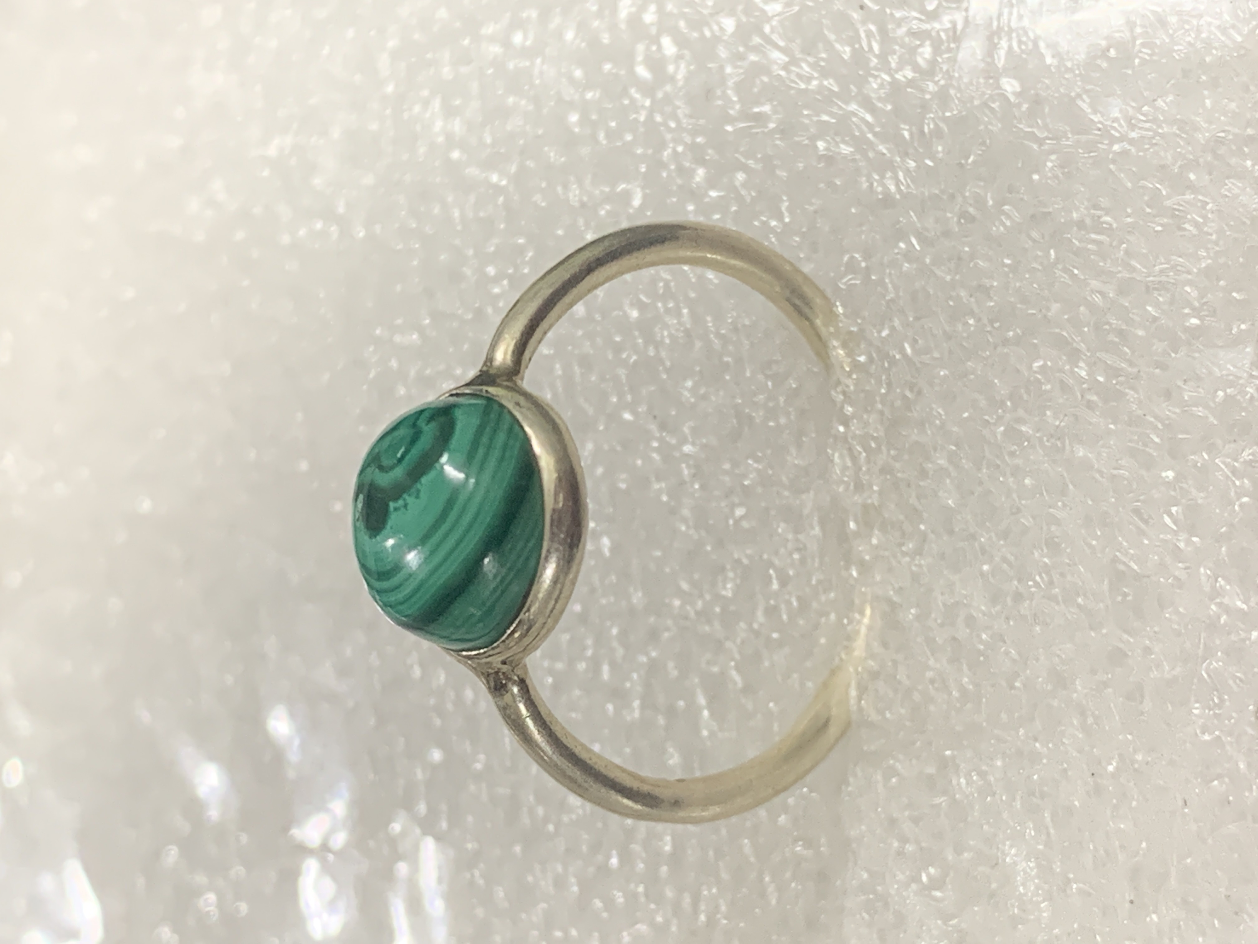 Malachite Silver Ring