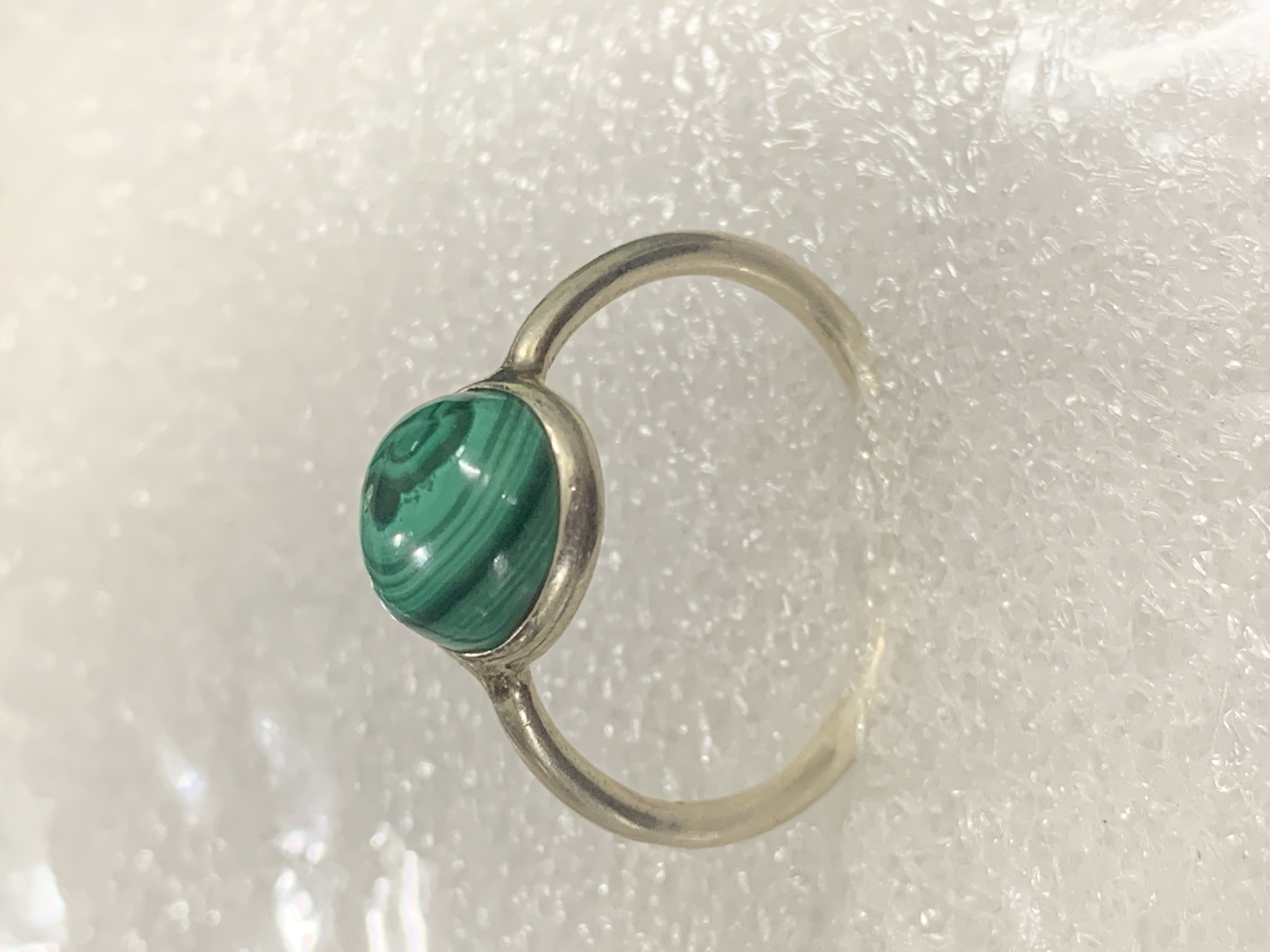 Malachite Silver Ring