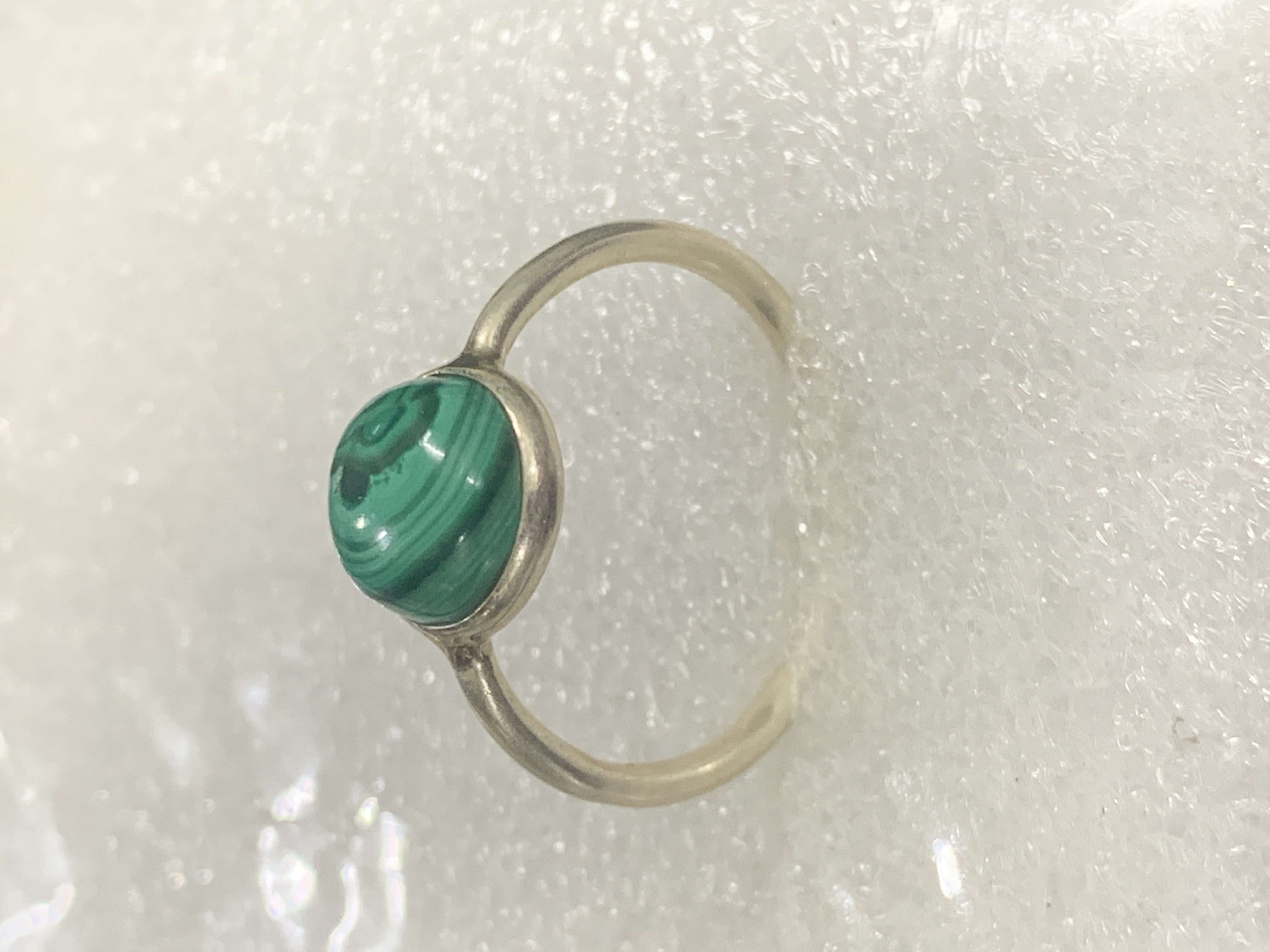 Malachite Silver Ring