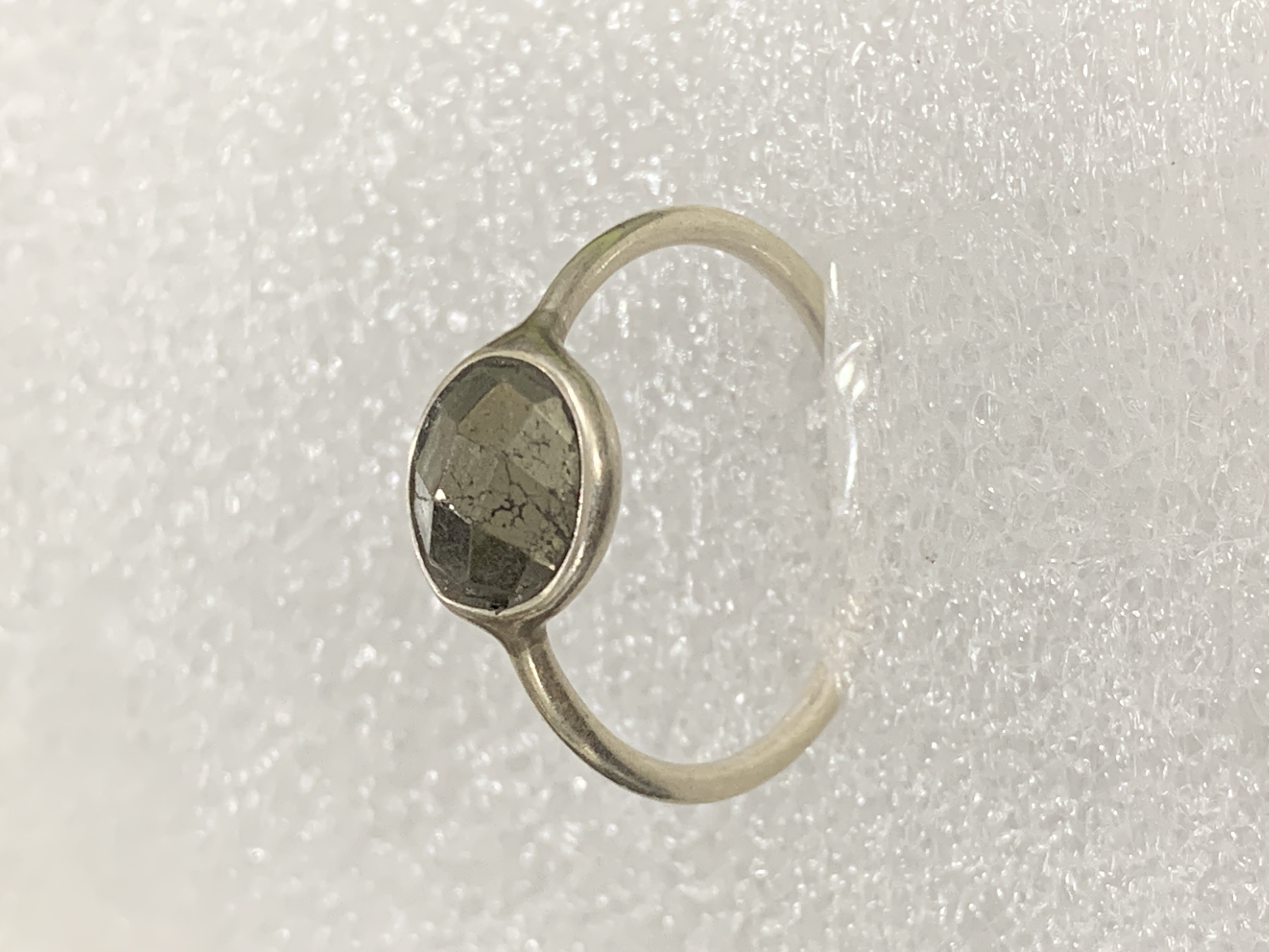 Pyrite Silver Ring