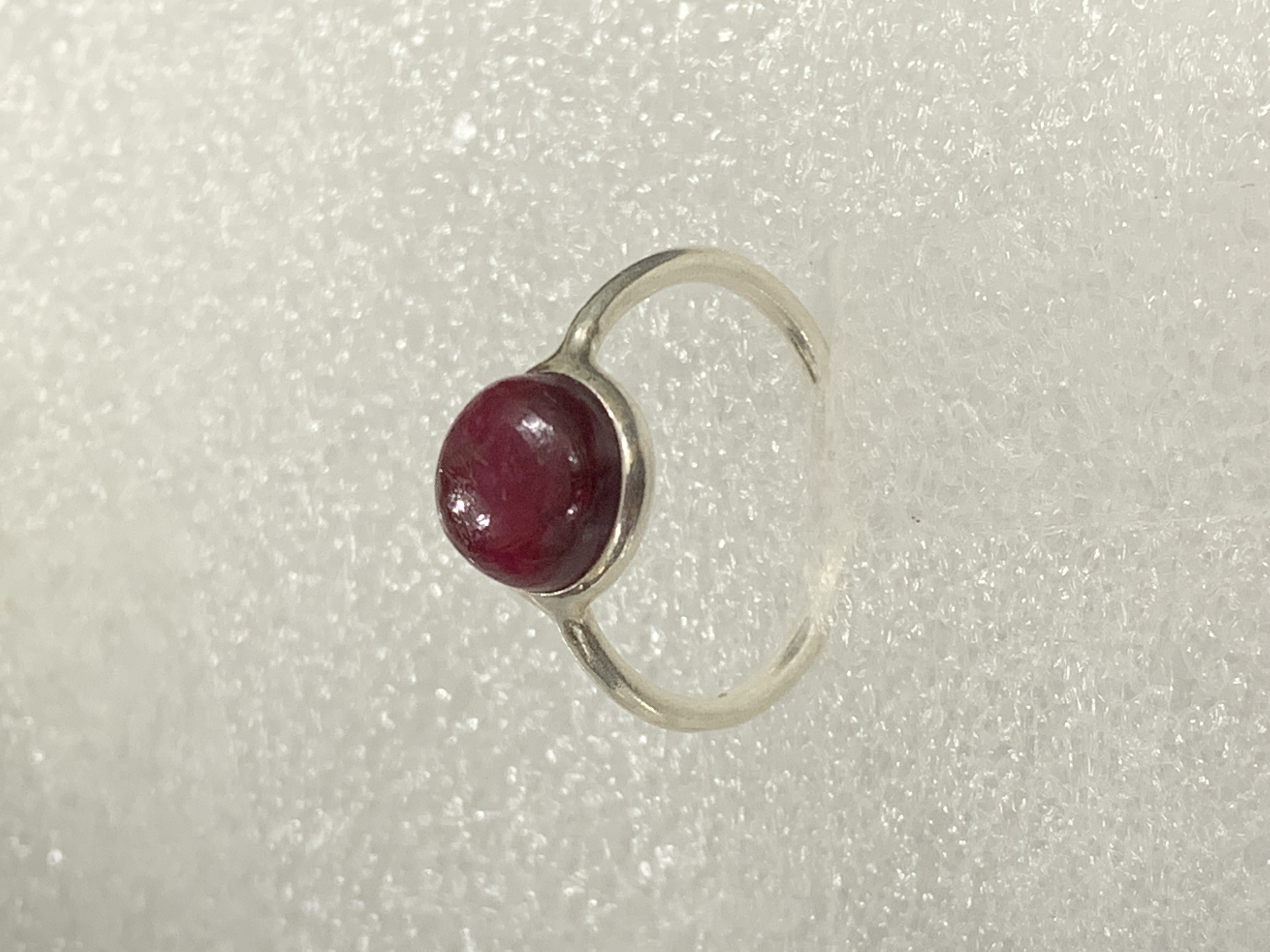 Ruby Silver Ring