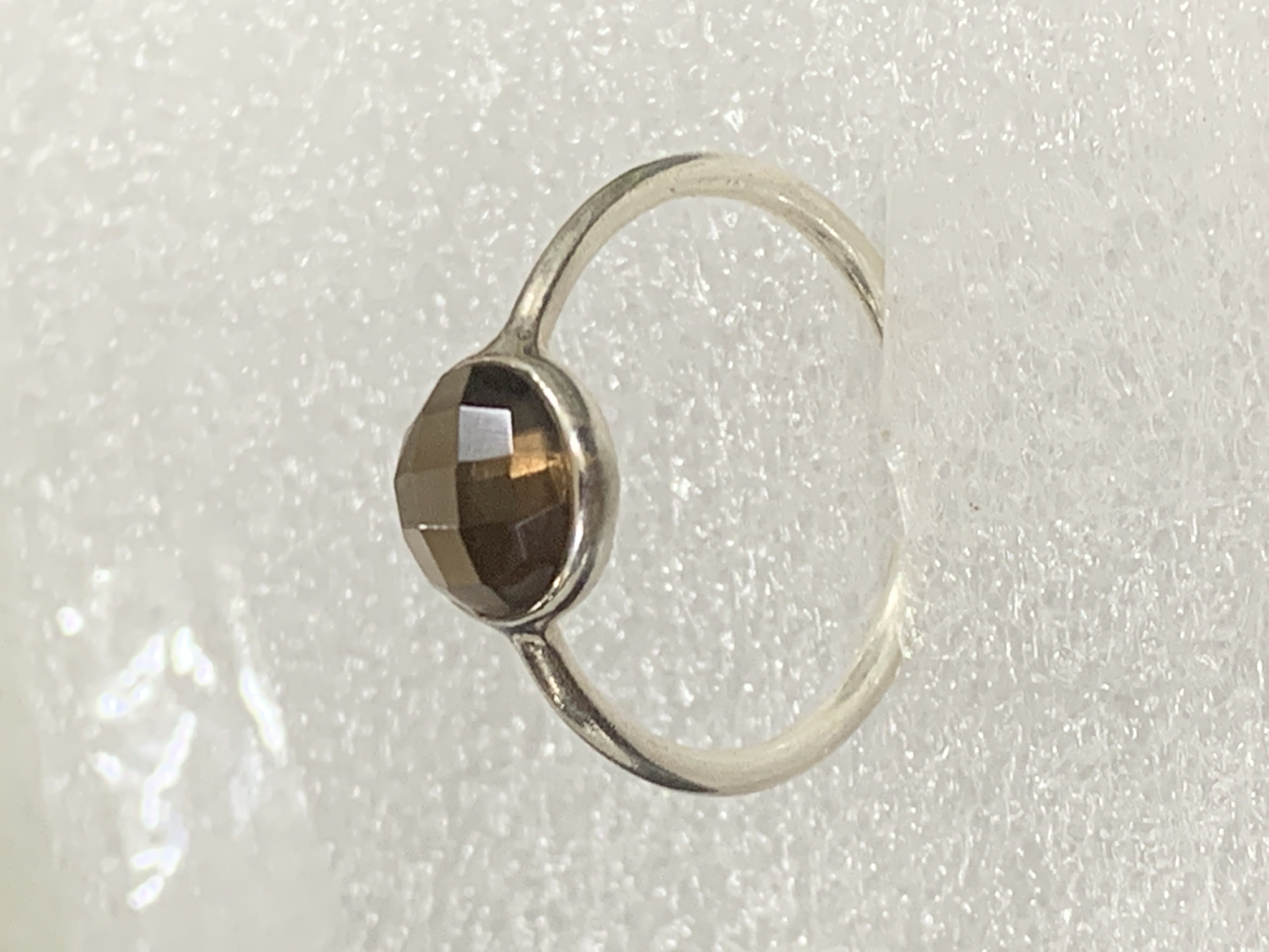 Smoky Quartz Silver Ring