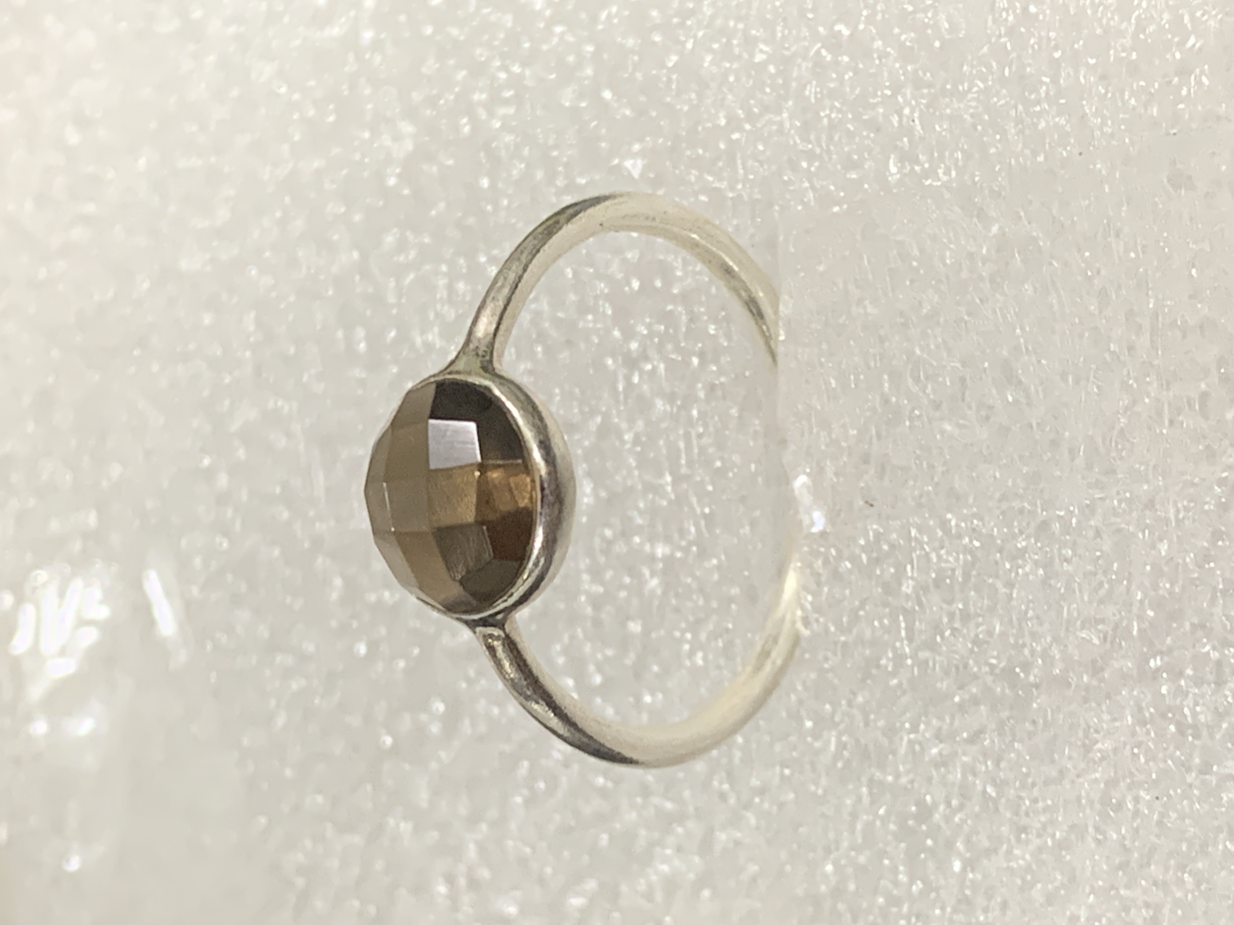 Smoky Quartz Silver Ring