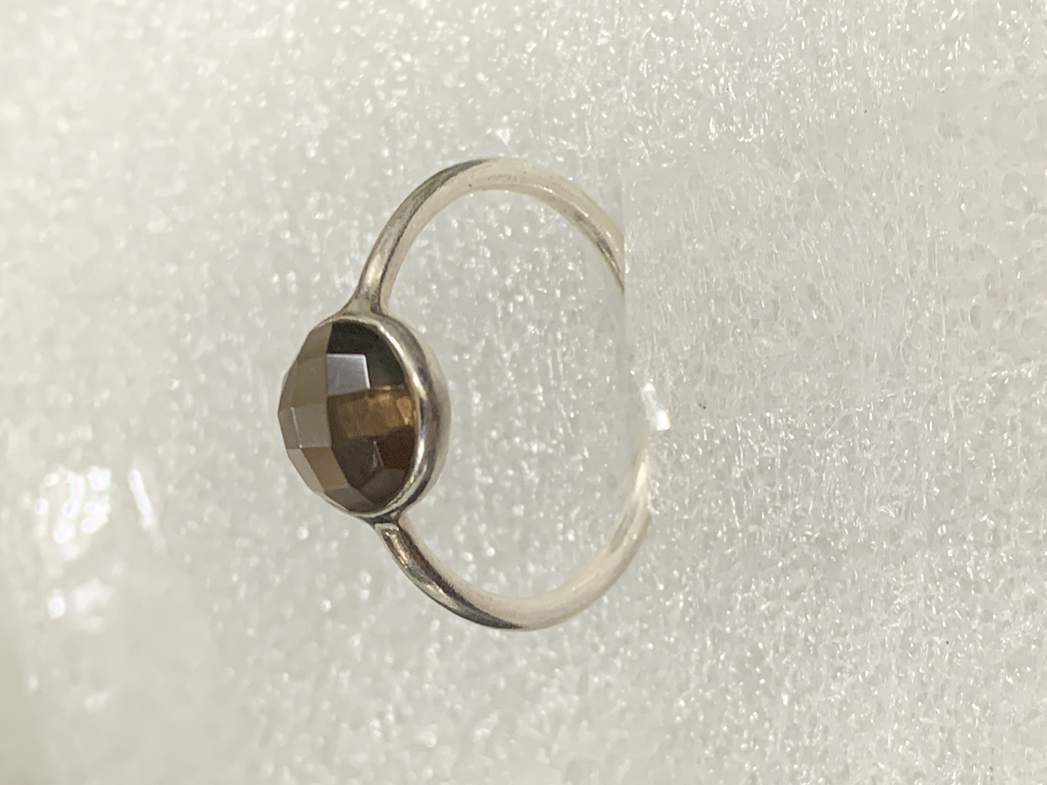 Smoky Quartz Silver Ring