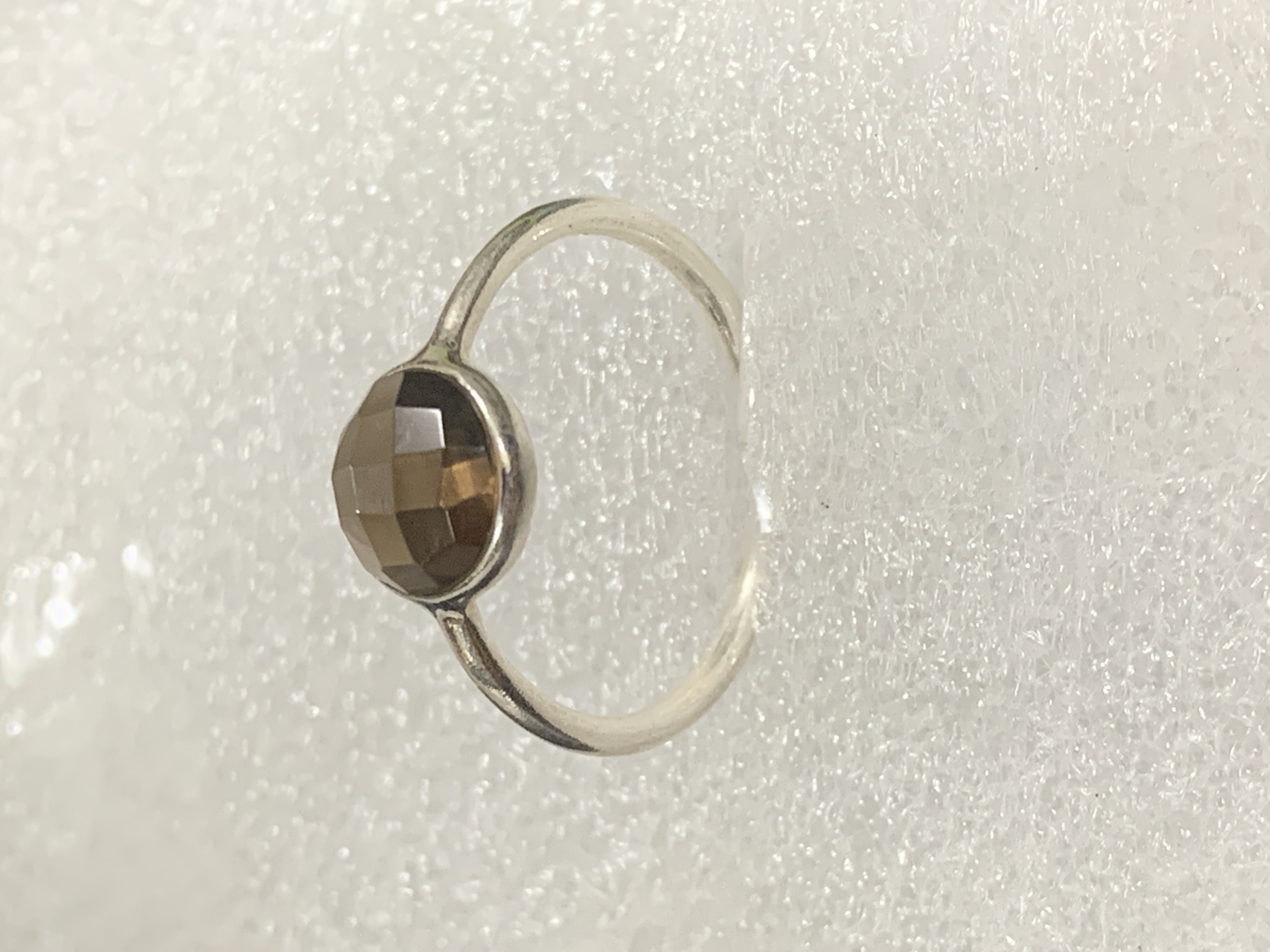 Smoky Quartz Silver Ring