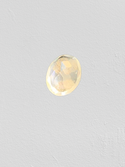 Clear Quartz Faceted Caboshons